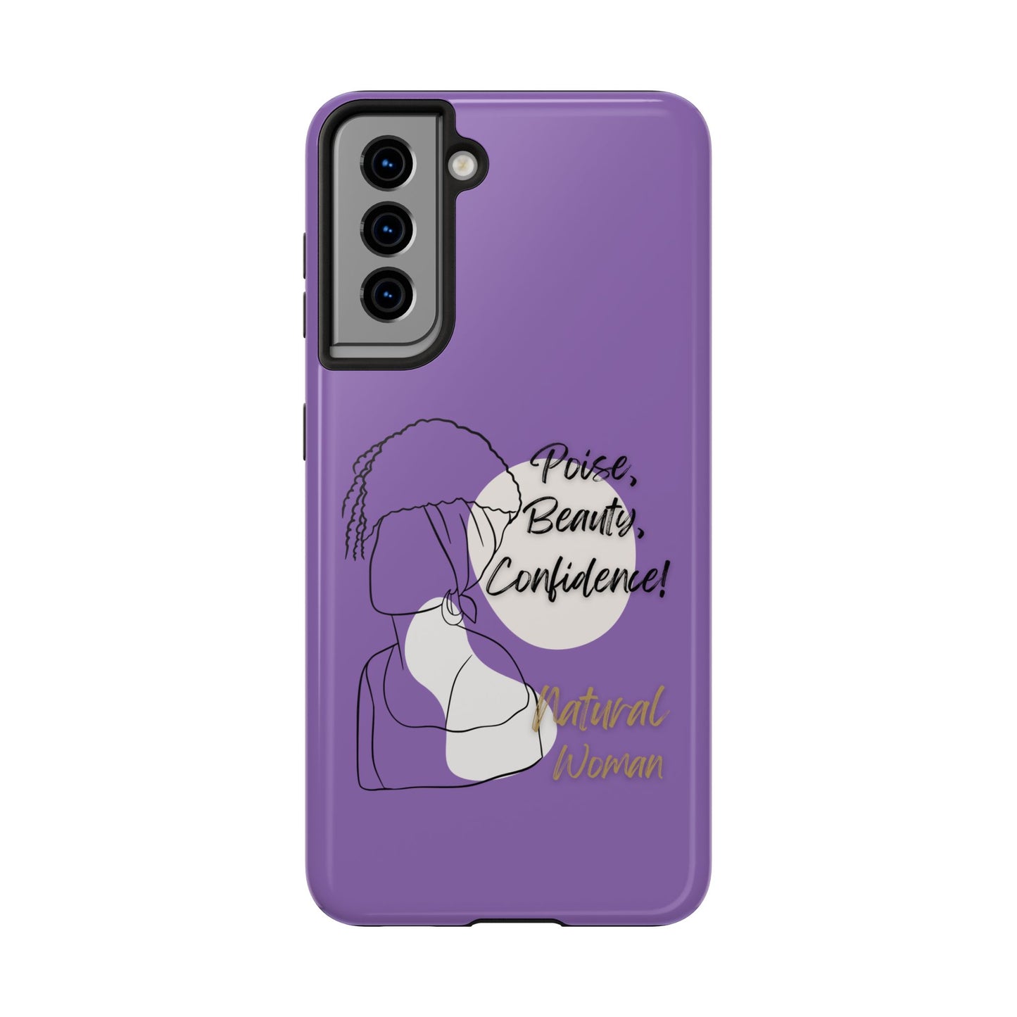 Natural Woman Puff (BL)Tough Phone Cases LIGHT PURPLE