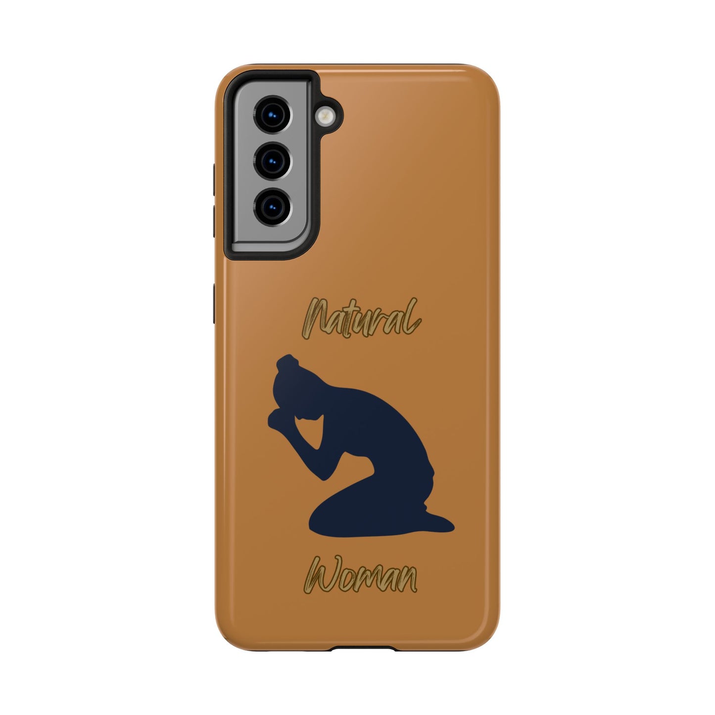 Natural Woman Pray (BL) Tough Phone Cases LIGHT BROWN