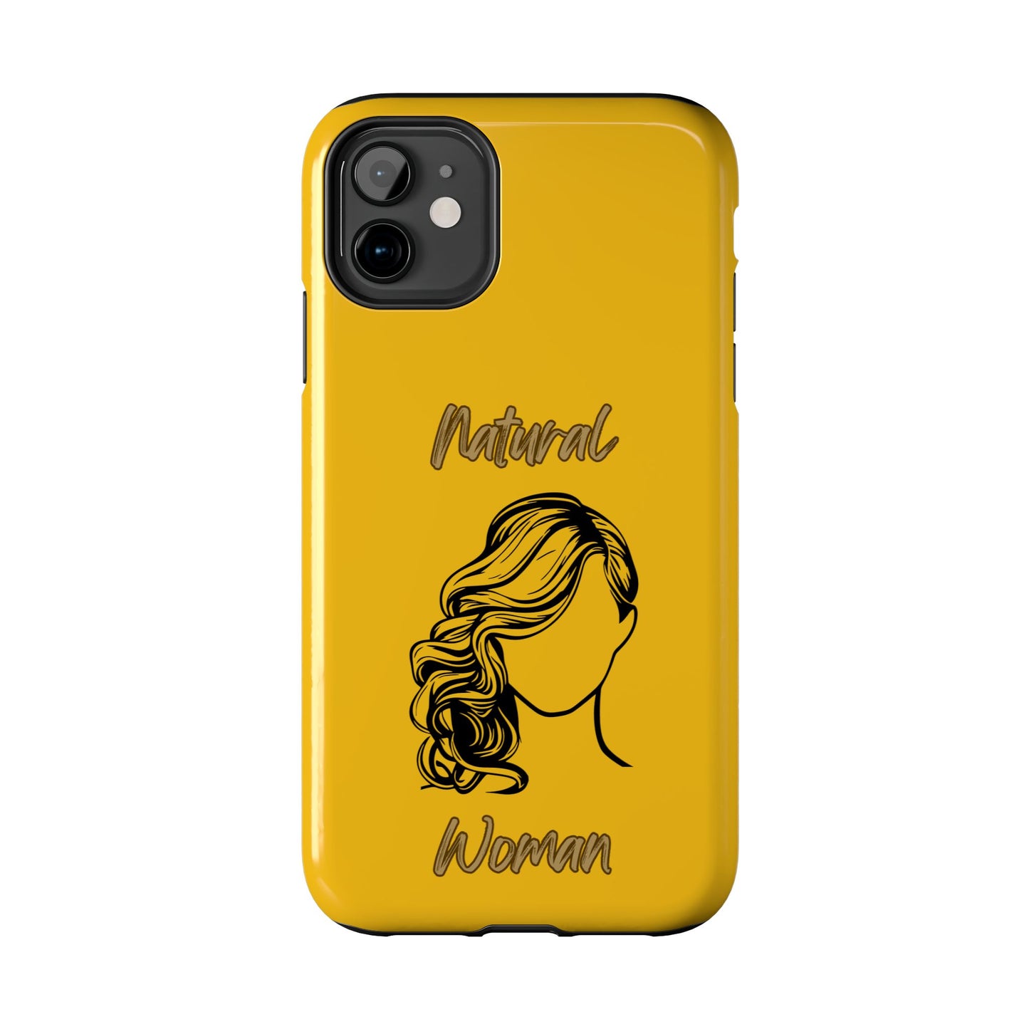 Natural Woman Long Curl (BL)Tough Phone Cases YELLOW