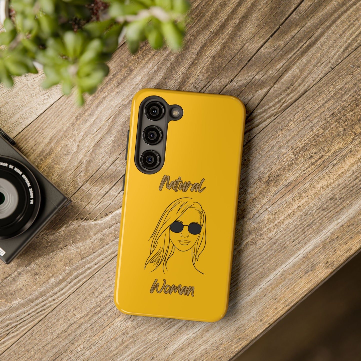 Natural Woman Shades (BL)Tough Phone Cases YELLOW