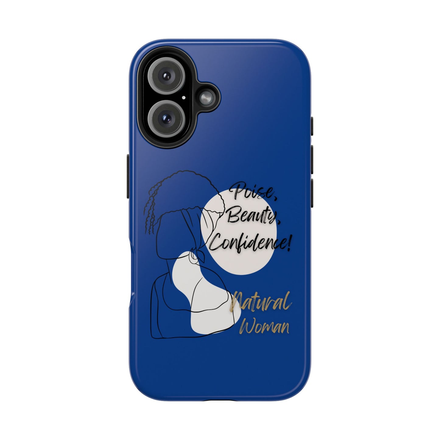 Natural Woman Puff (BL)Tough Phone Cases DARK BLUE