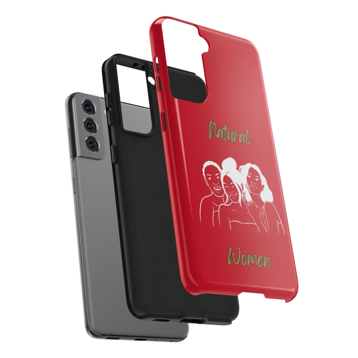 Natural Women Laughing Friends (WL)Tough Phone Cases DARK RED