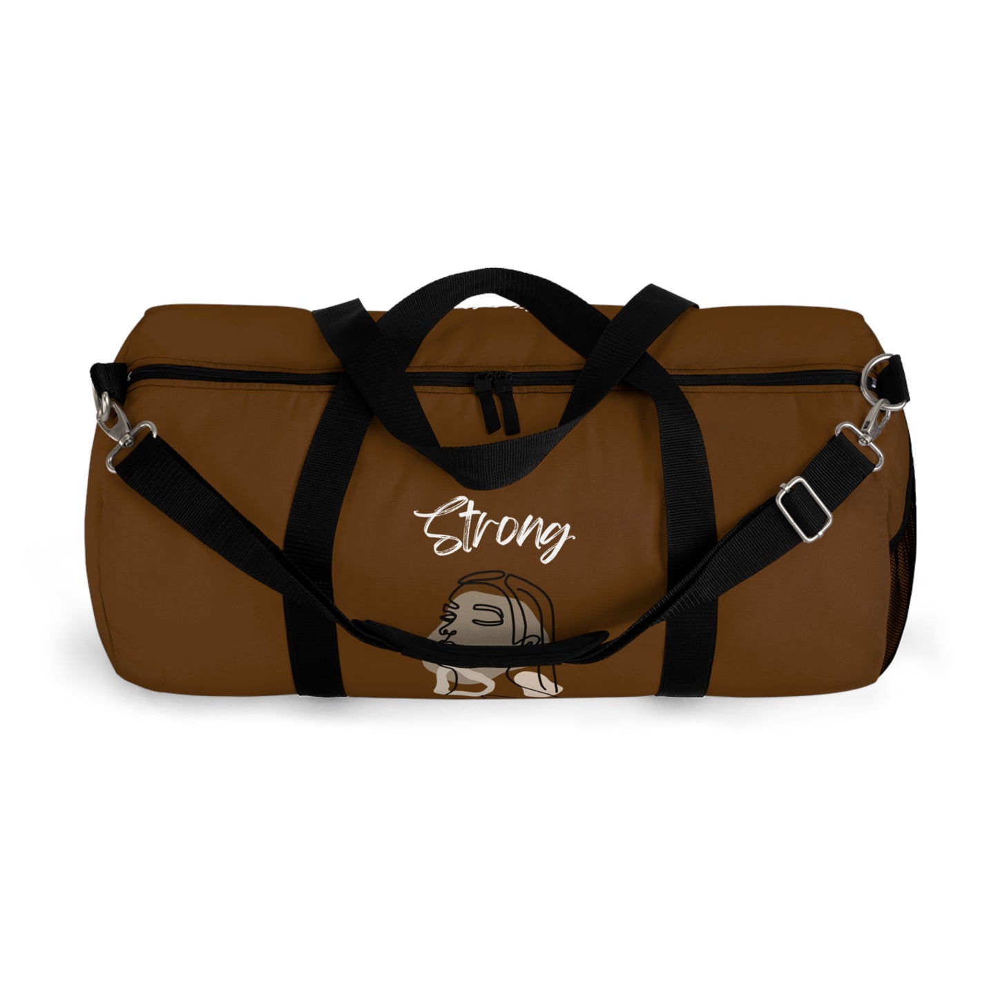 Strong Momma (WL) Duffel Bag BROWN