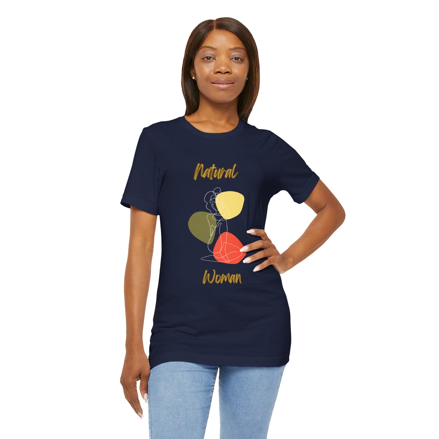 Natural Woman Colorful Pose (WL) Short Sleeve T-Shirt