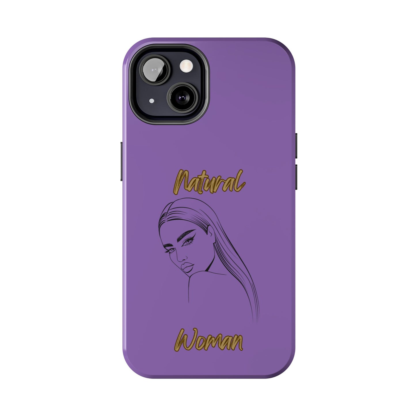 Natural Woman The Stare (BL)Tough Phone Cases LIGHT PURPLE