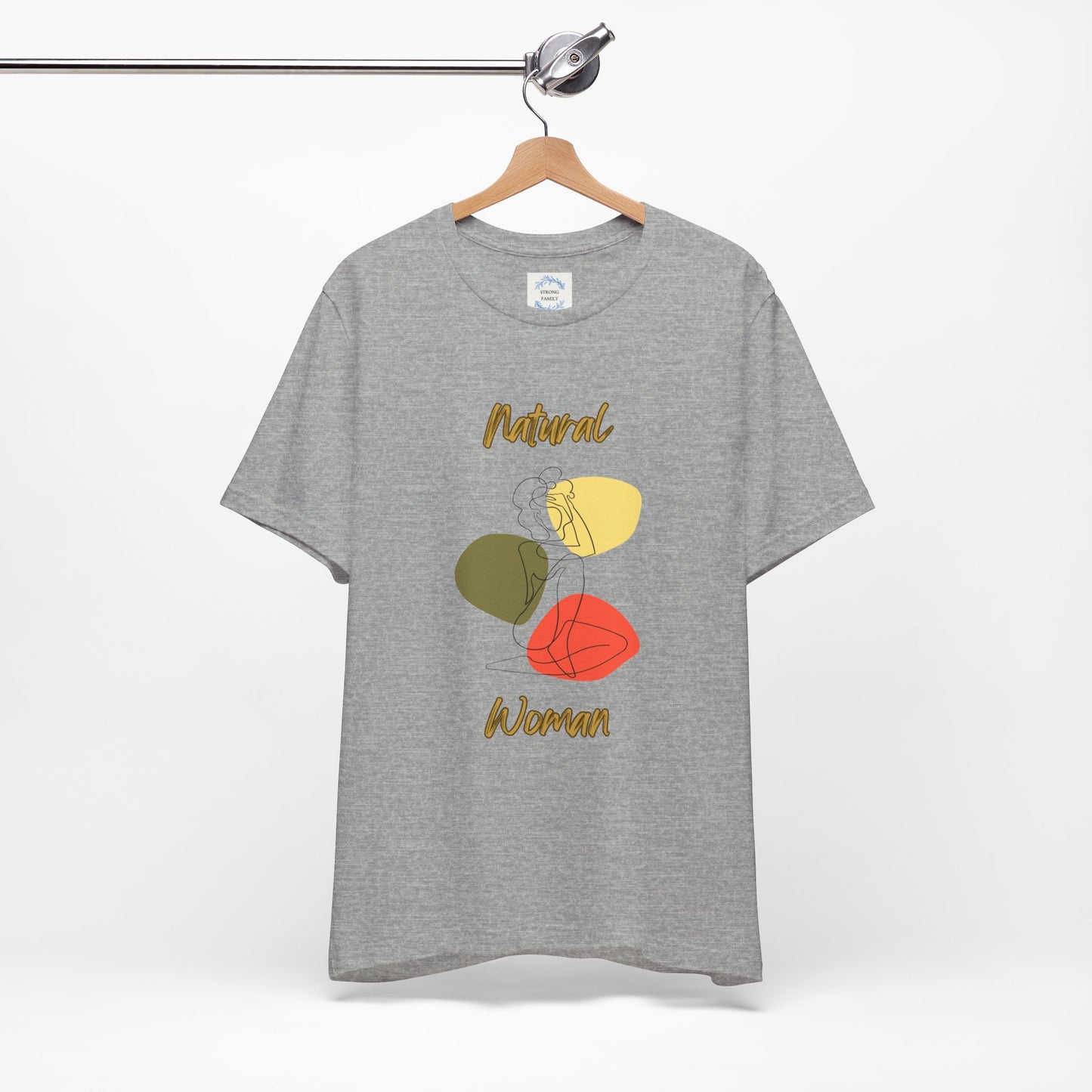 Natural Woman Colorful Pose (BL) Short Sleeve T-Shirt