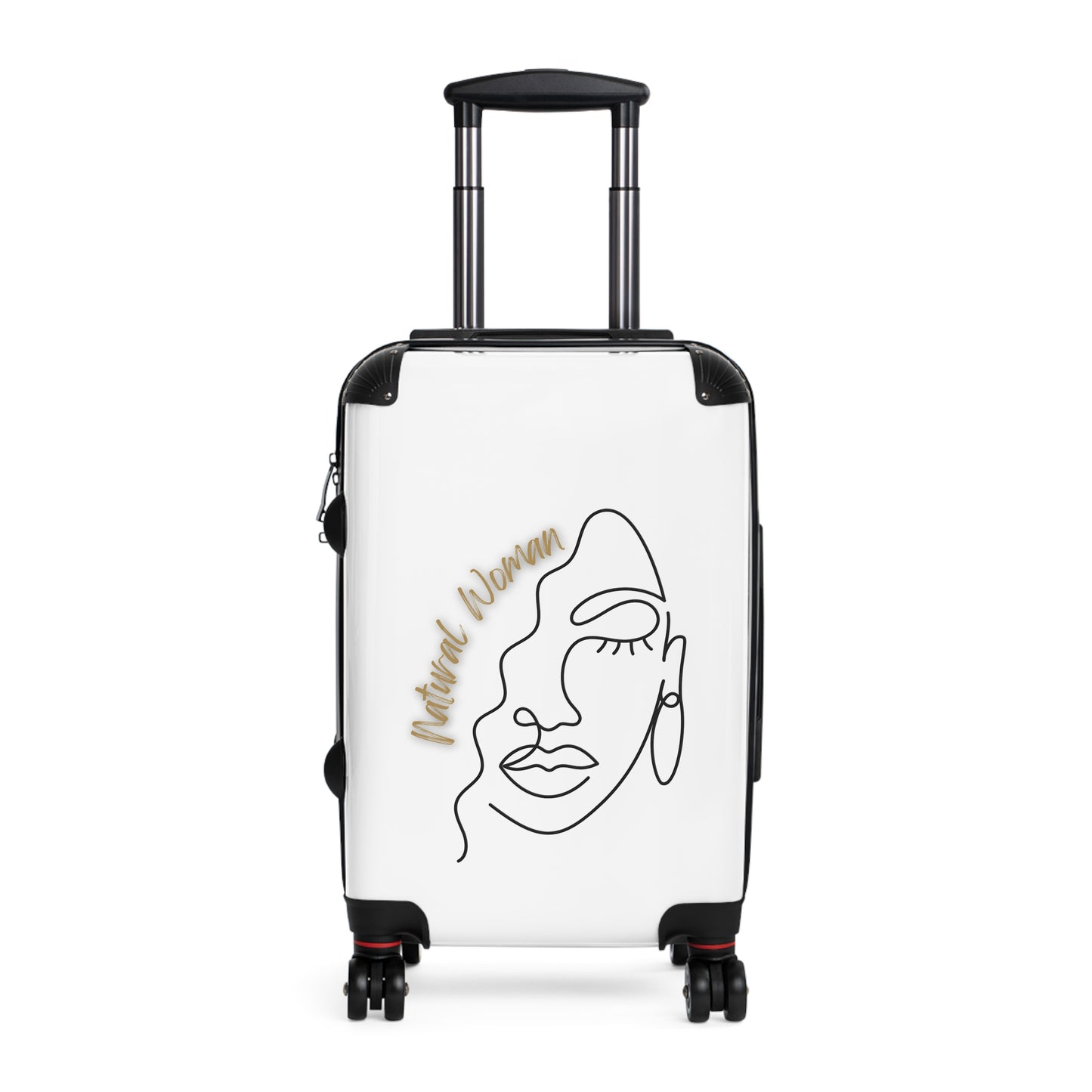 Natural Woman Half Face (BL) Suitcase WHITE