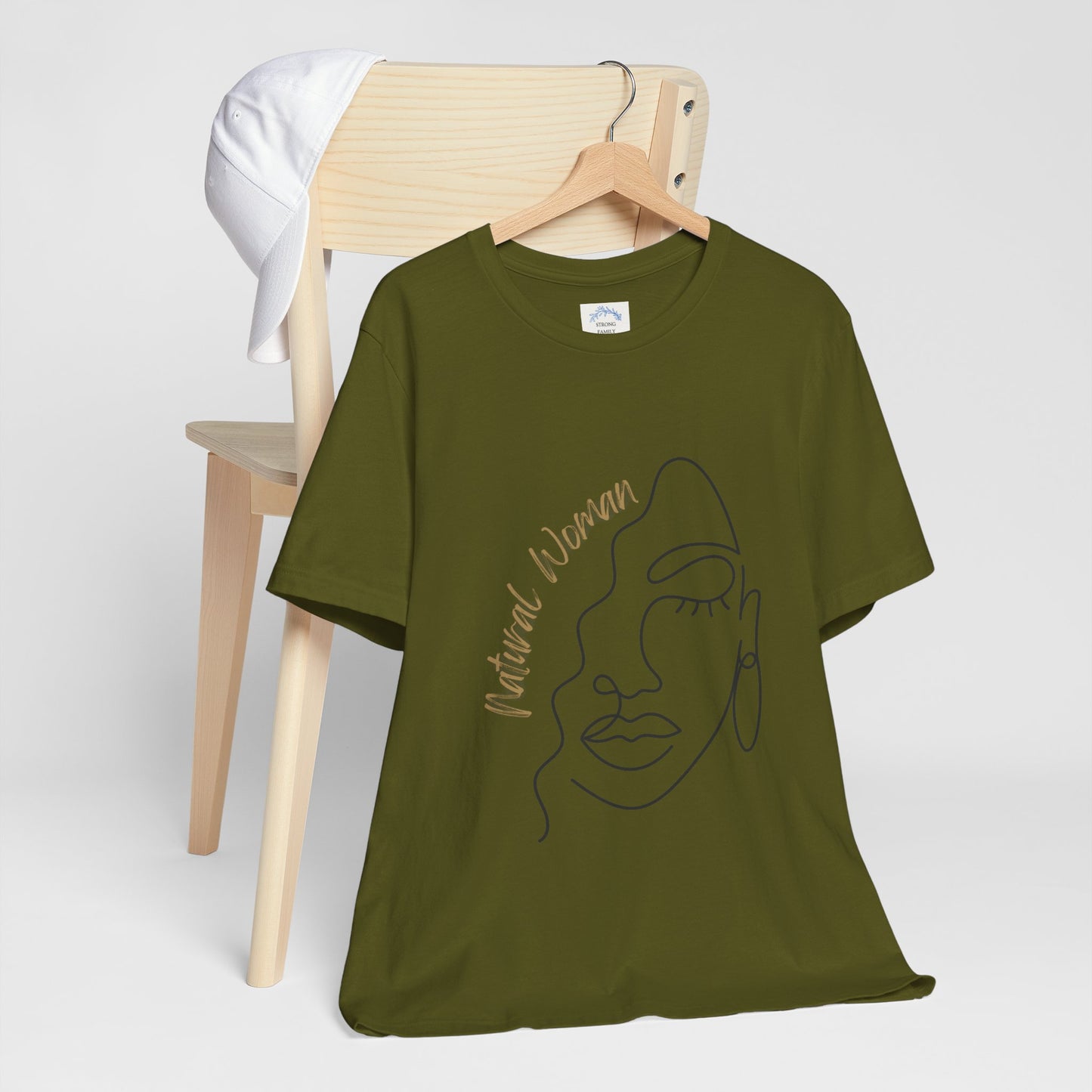 Natural Woman Half Face (BL) Short Sleeve T-Shirt
