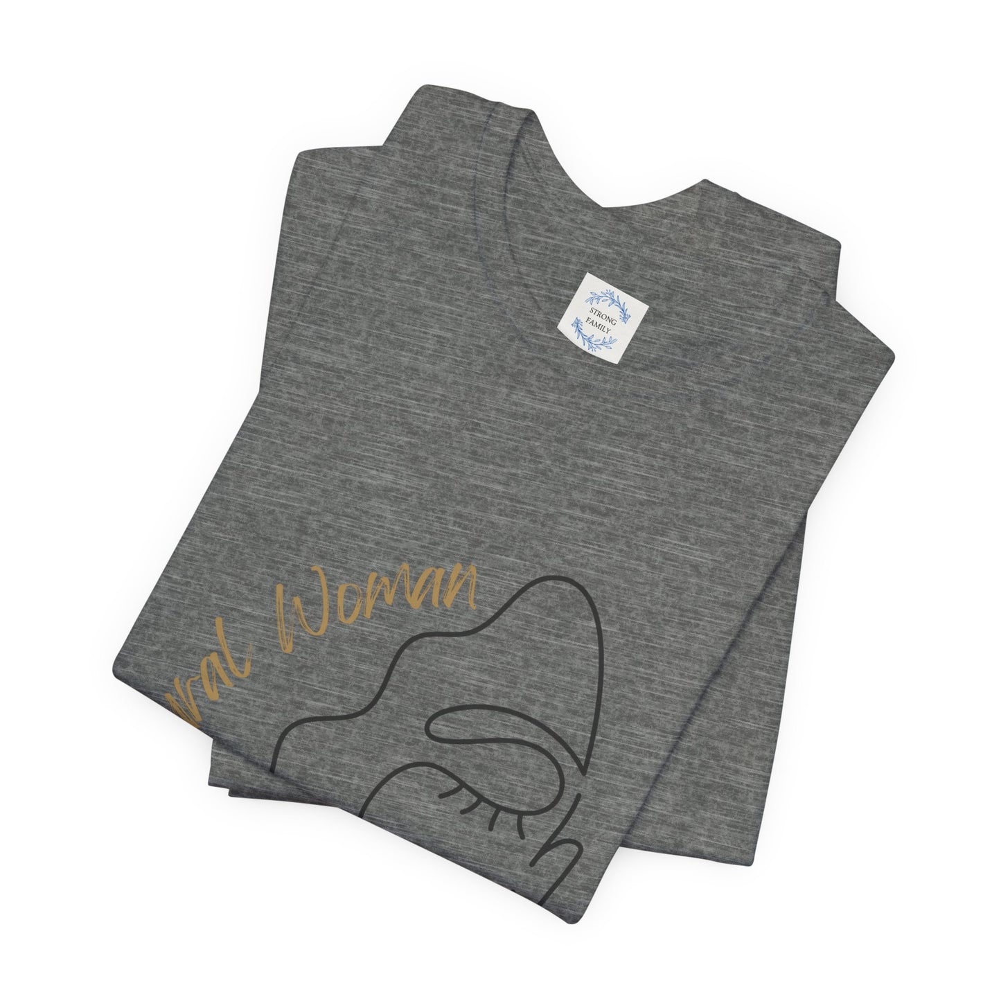Natural Woman Half Face (BL) Short Sleeve T-Shirt