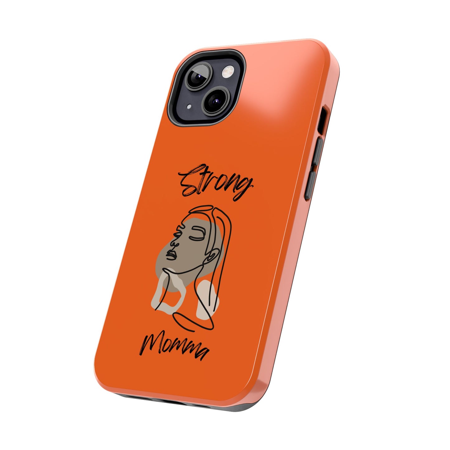 STRONG MOMMA Samsung Galaxy Tough Phone Cases (BL) Orange