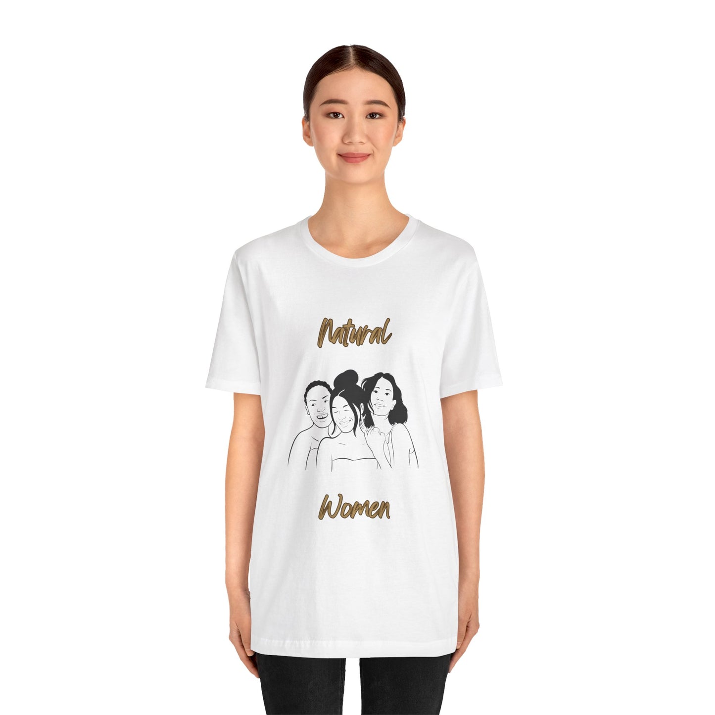 Natural Woman Laughing Friends (BL) Short Sleeve T-Shirt