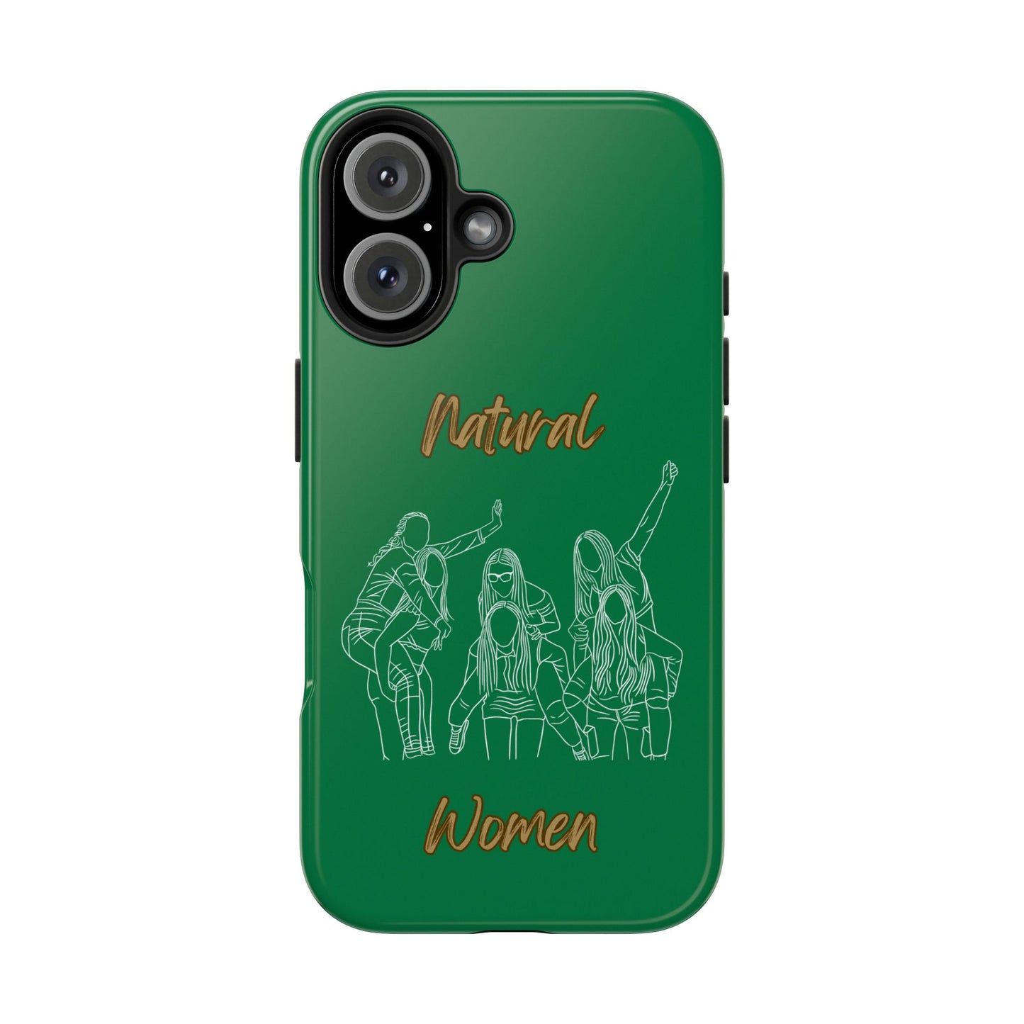 Natural Woman Piggy Back (WL) Tough Phone Cases DARK GREEN
