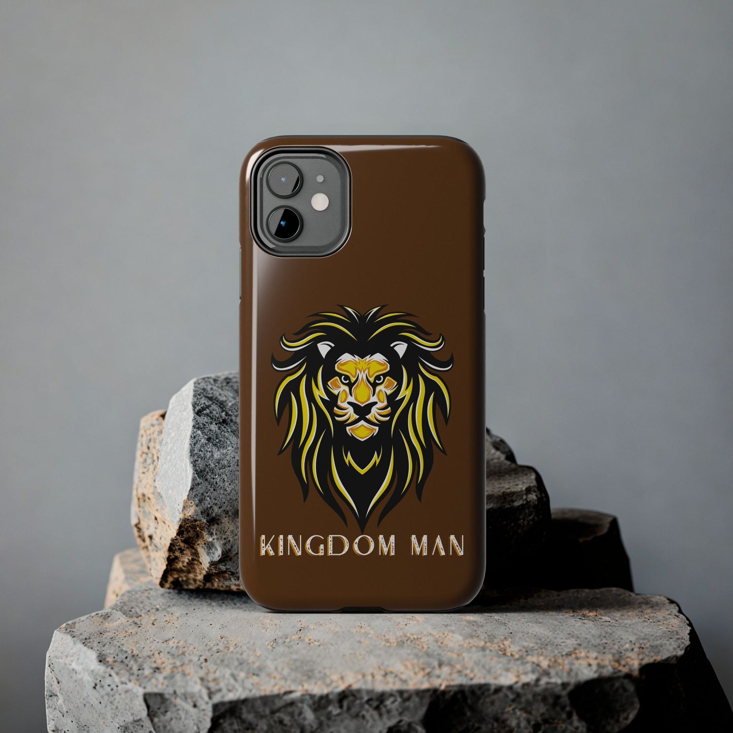 Kingdom Man (White-Gold Label) Tough Phone Case BROWN