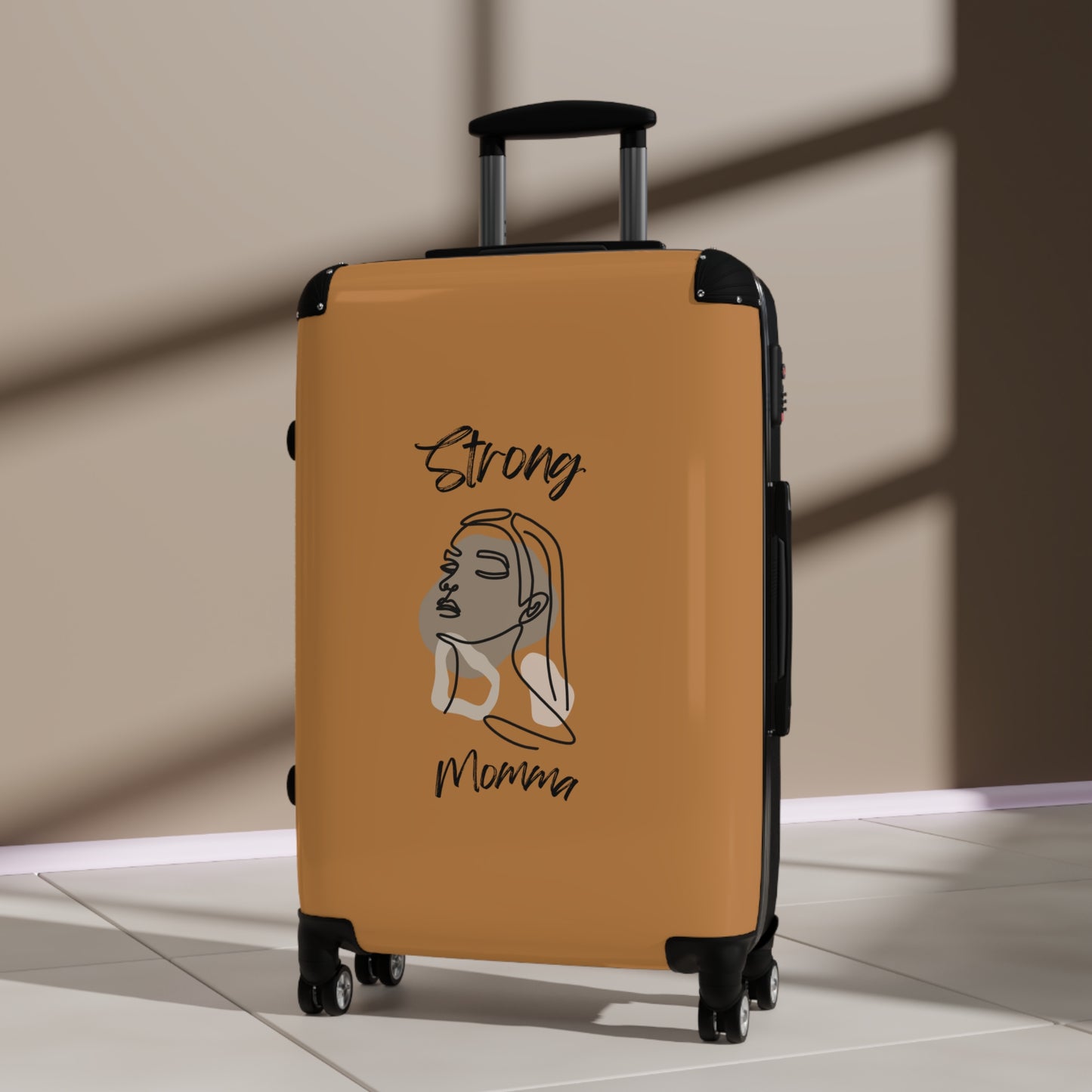 Strong Momma (BL) Luggage Bags LIGHT BROWN