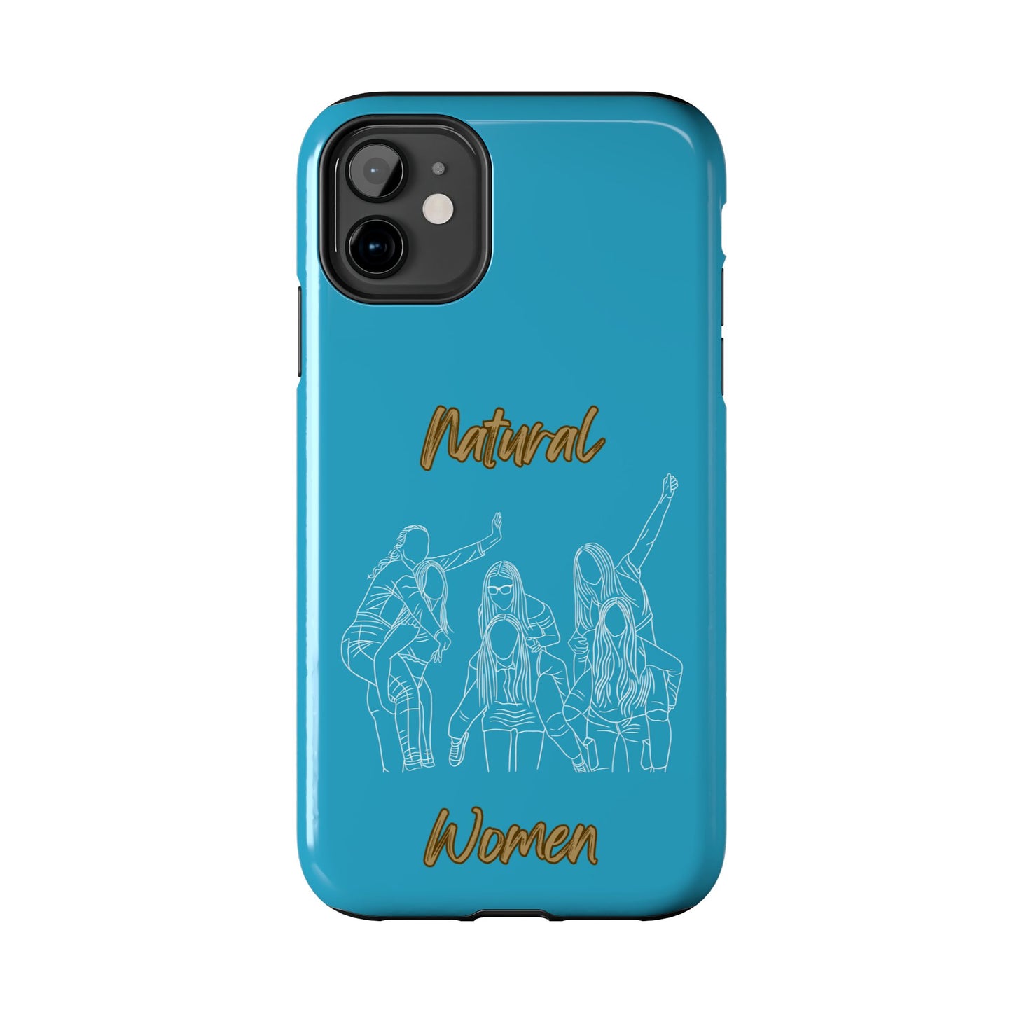 Natural Woman Piggy Back (WL)Tough Phone Cases TURQUOISE