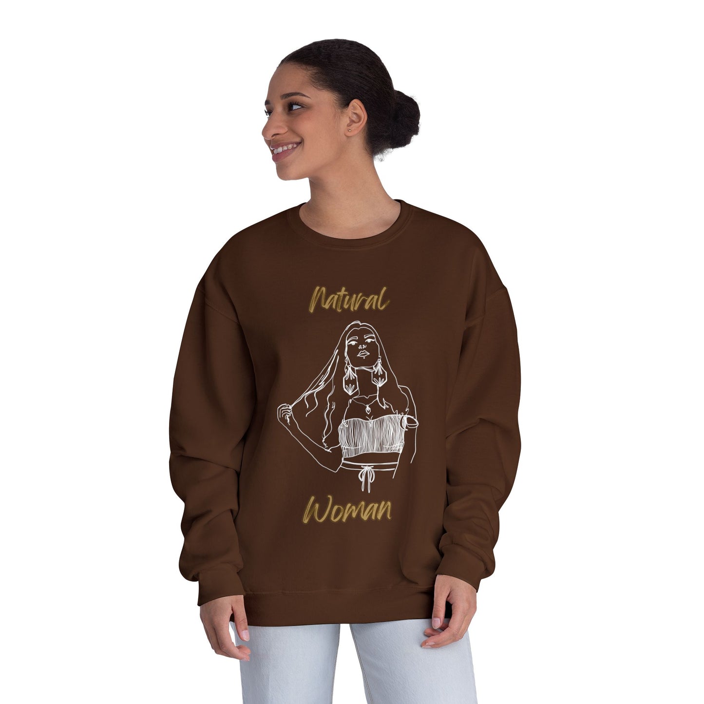 Natural Woman Thinking (WL) Crewneck Sweatshirt