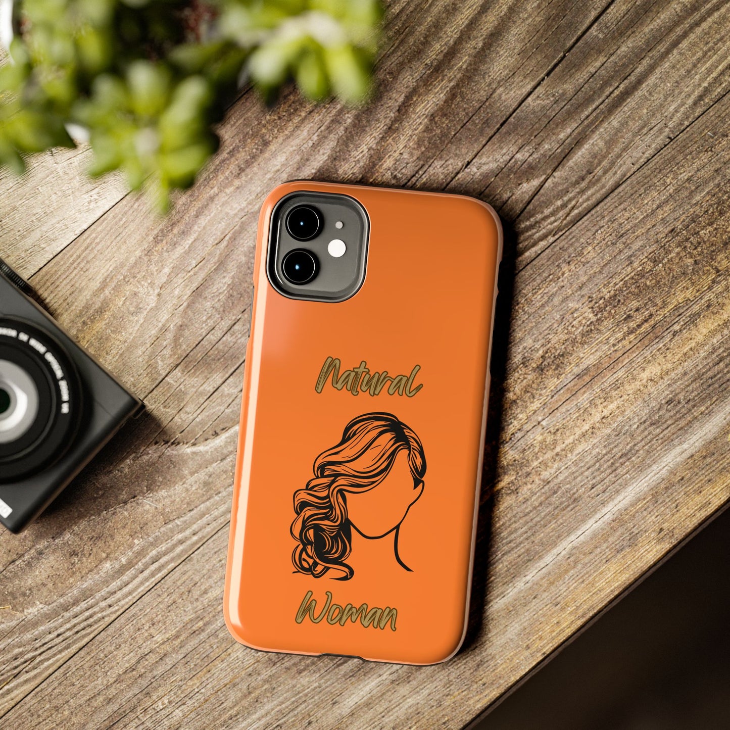 Natural Woman Long Curl (BL)Tough Phone Cases CRUSTA