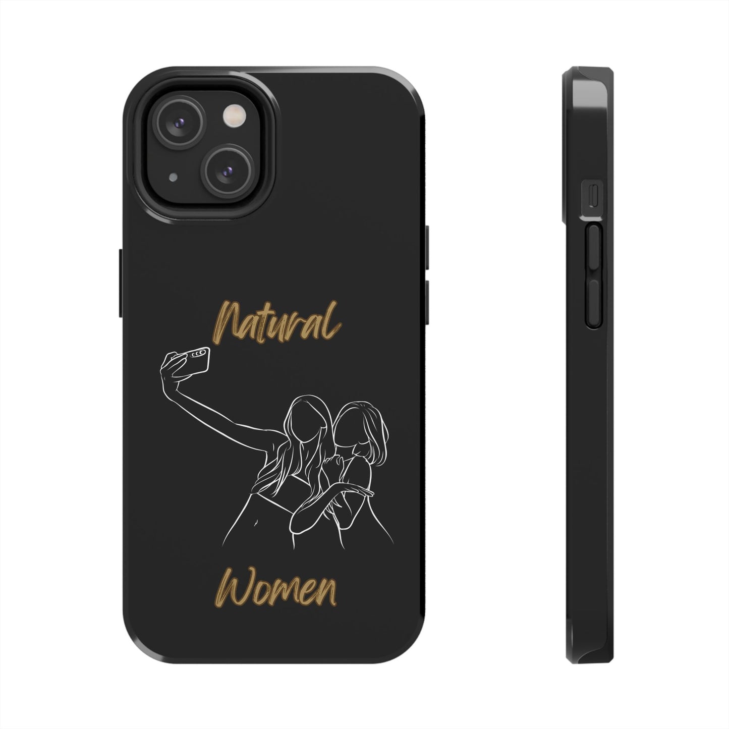 Natural Woman Friends Selfie (WL)Tough Phone Cases BLACK
