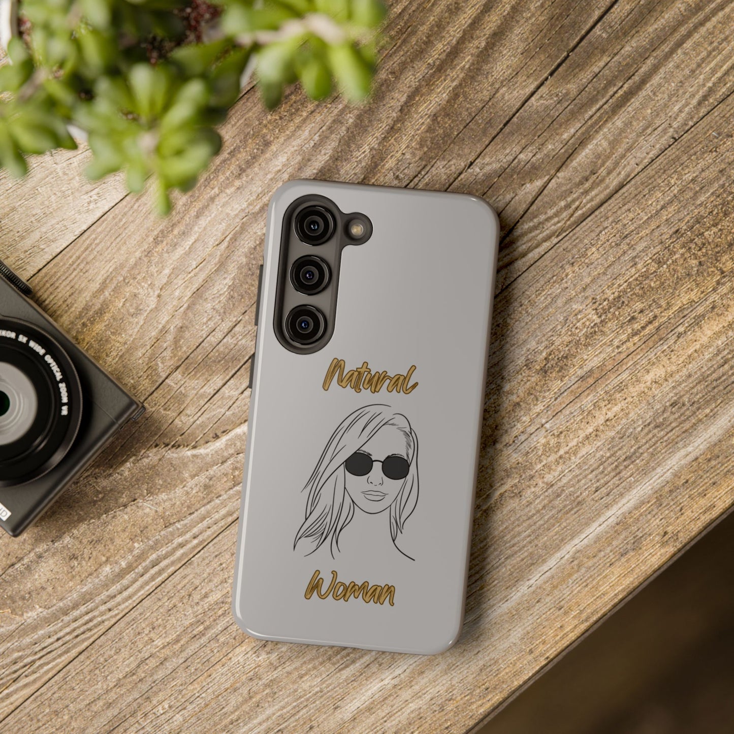Natural Woman Shades (BL)Tough Phone Cases LIGHT GREY