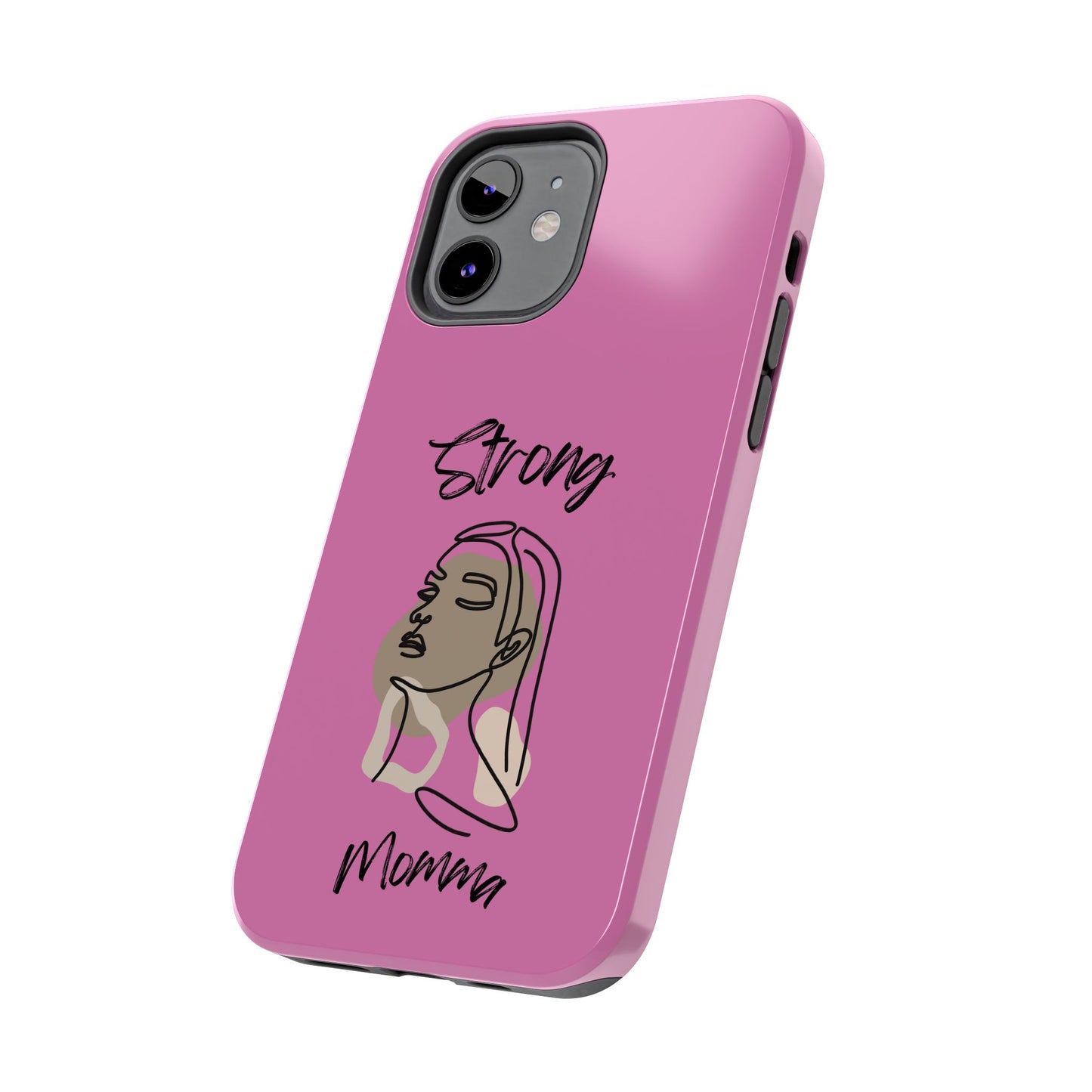 STRONG MOMMA Samsung Galaxy Tough Phone Cases (BL) Light Pink