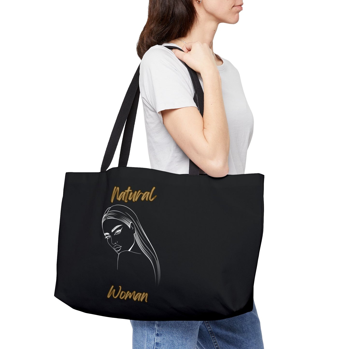 Natural Woman The Stare (WL) Weekender Tote Bag BLACK
