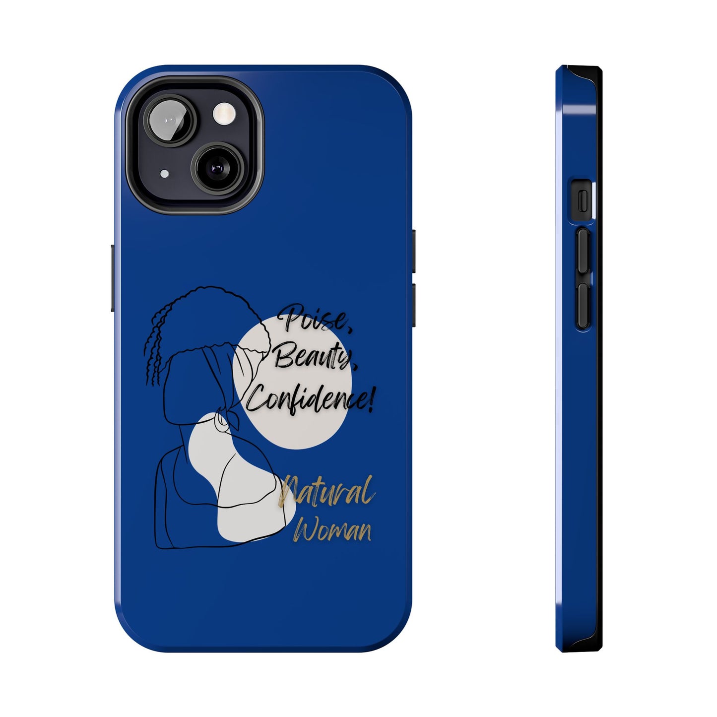 Natural Woman Puff (BL)Tough Phone Cases DARK BLUE