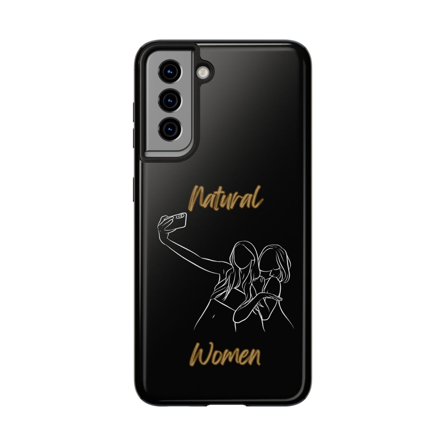 Natural Woman Friends Selfie (WL)Tough Phone Cases BLACK