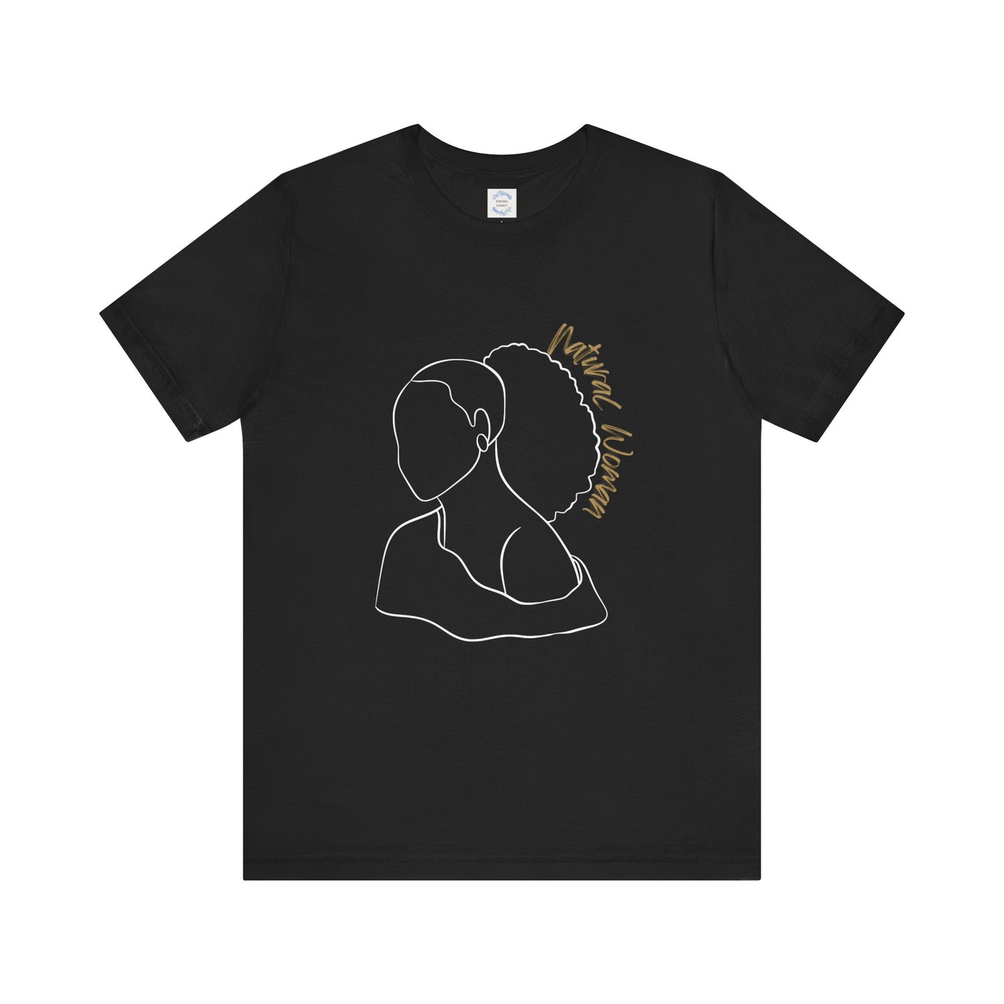 Natural Woman Behind Head Puff (WL) Short Sleeve T-Shirt
