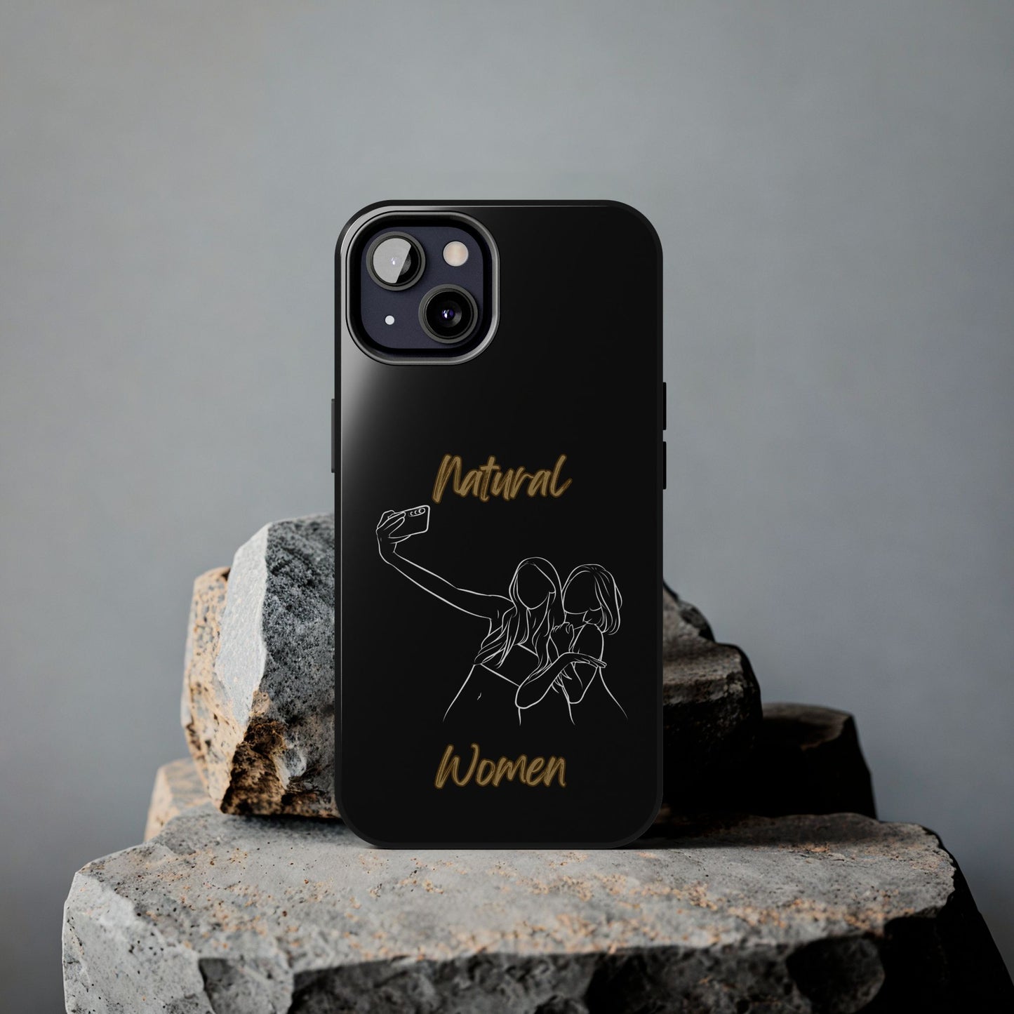 Natural Woman Friends Selfie (WL)Tough Phone Cases BLACK