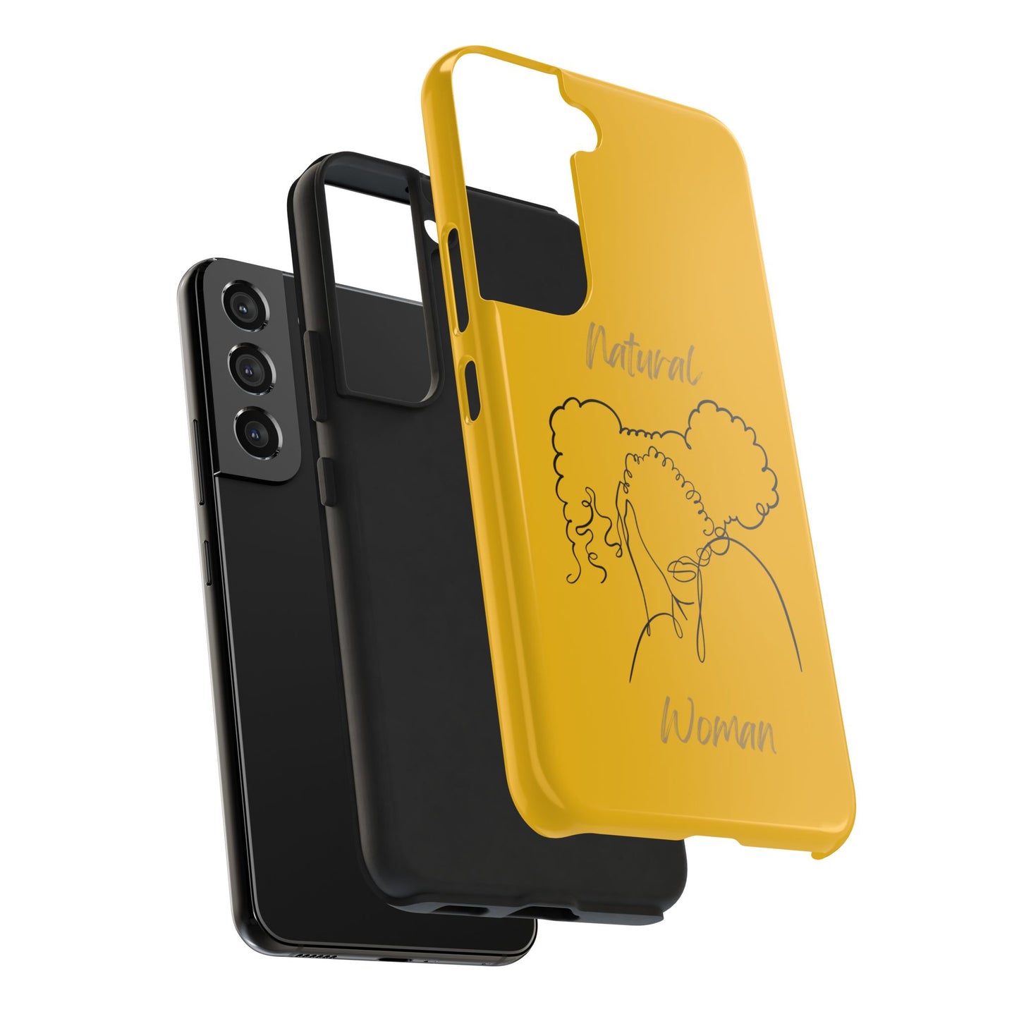 Natural Woman Twin Puffs (BL) Tough Phone Cases YELLOW
