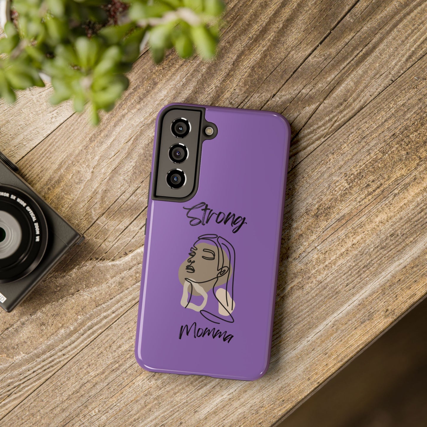 STRONG MOMMA Samsung Galaxy Tough Phone Cases (BL) Light Purple