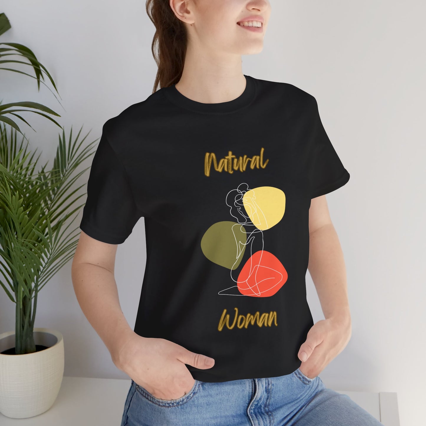 Natural Woman Colorful Pose (WL) Short Sleeve T-Shirt