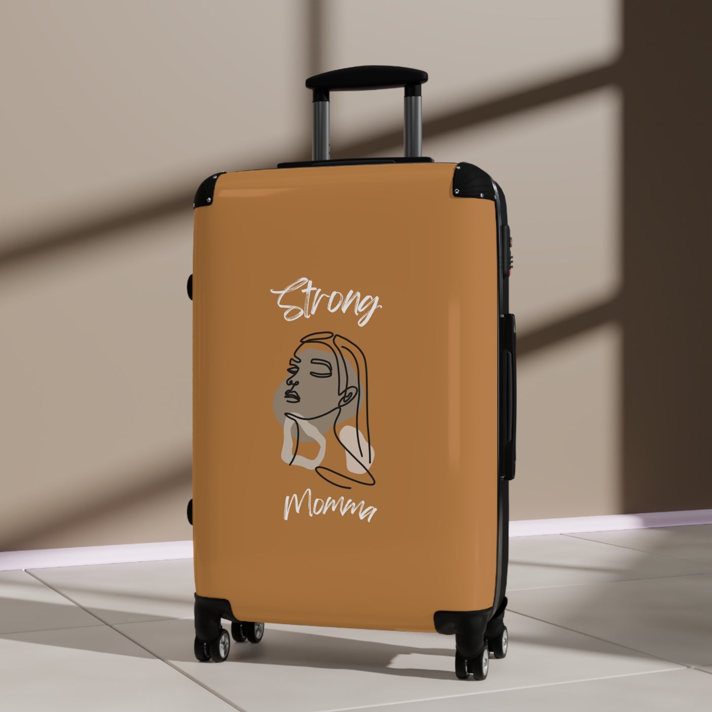 Strong Momma (WL) Luggage Bags LIGHT BROWN
