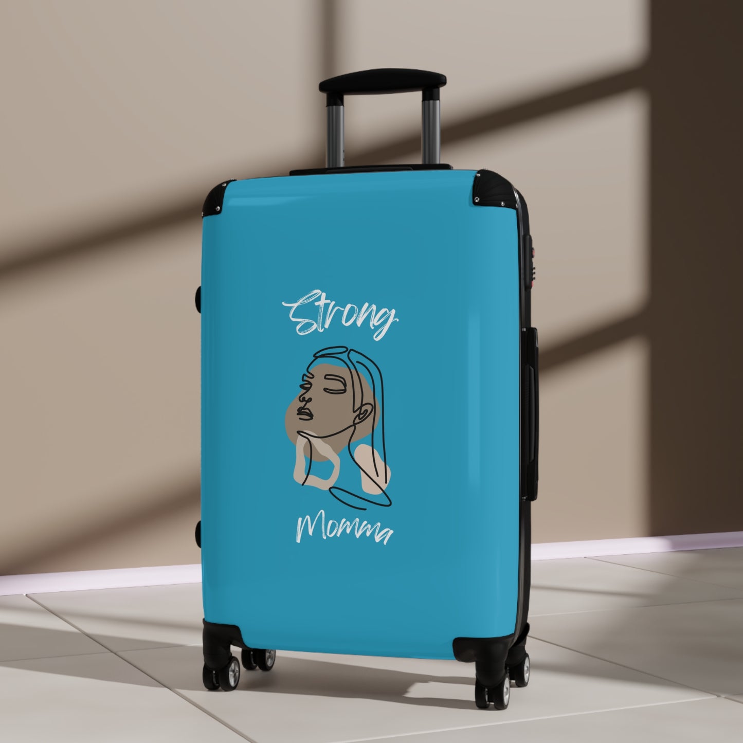 Strong Momma (WL) Luggage Bags TURQUOISE