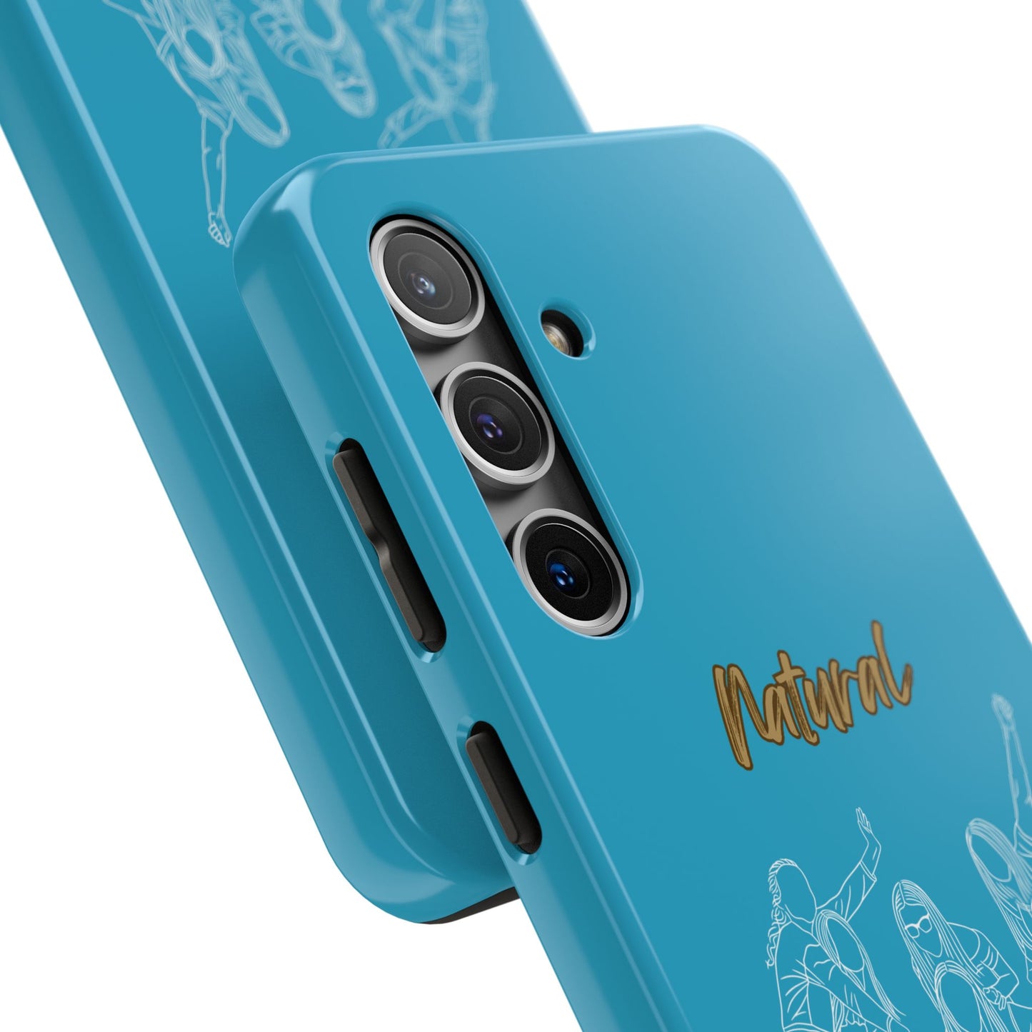 Natural Woman Piggy Back (WL)Tough Phone Cases TURQUOISE