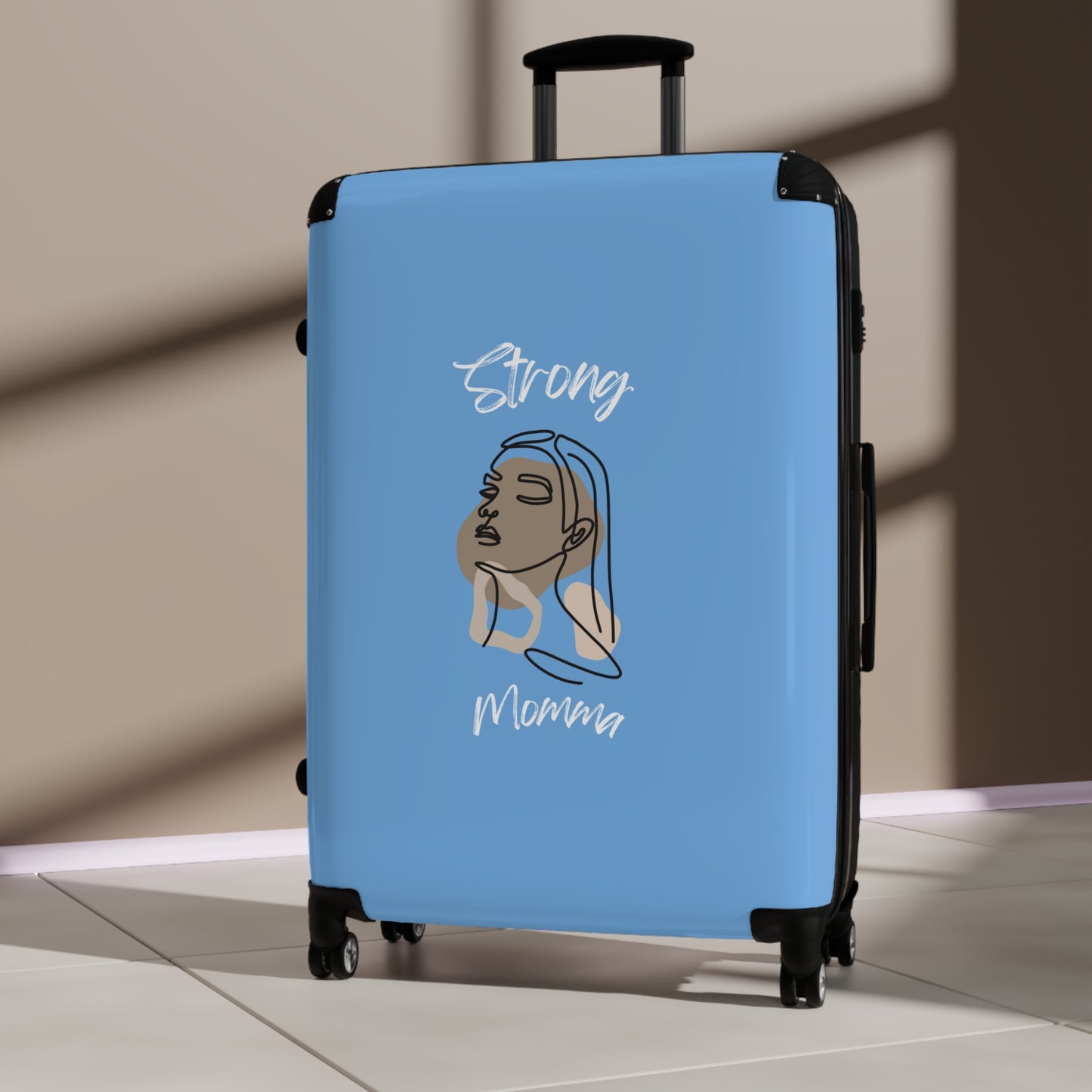 Strong Momma (WL) Luggage Bags LIGHT BLUE