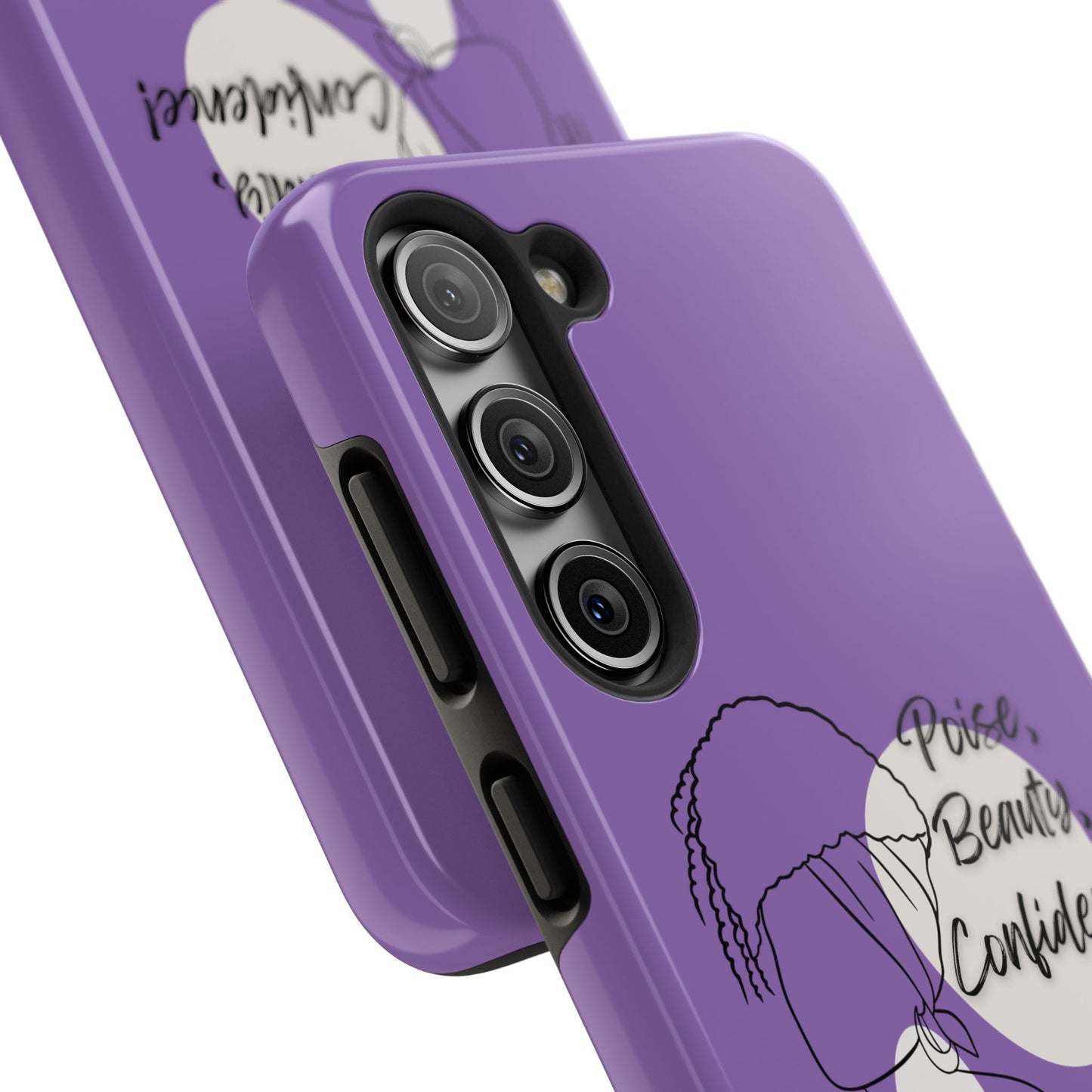 Natural Woman Puff (BL)Tough Phone Cases LIGHT PURPLE