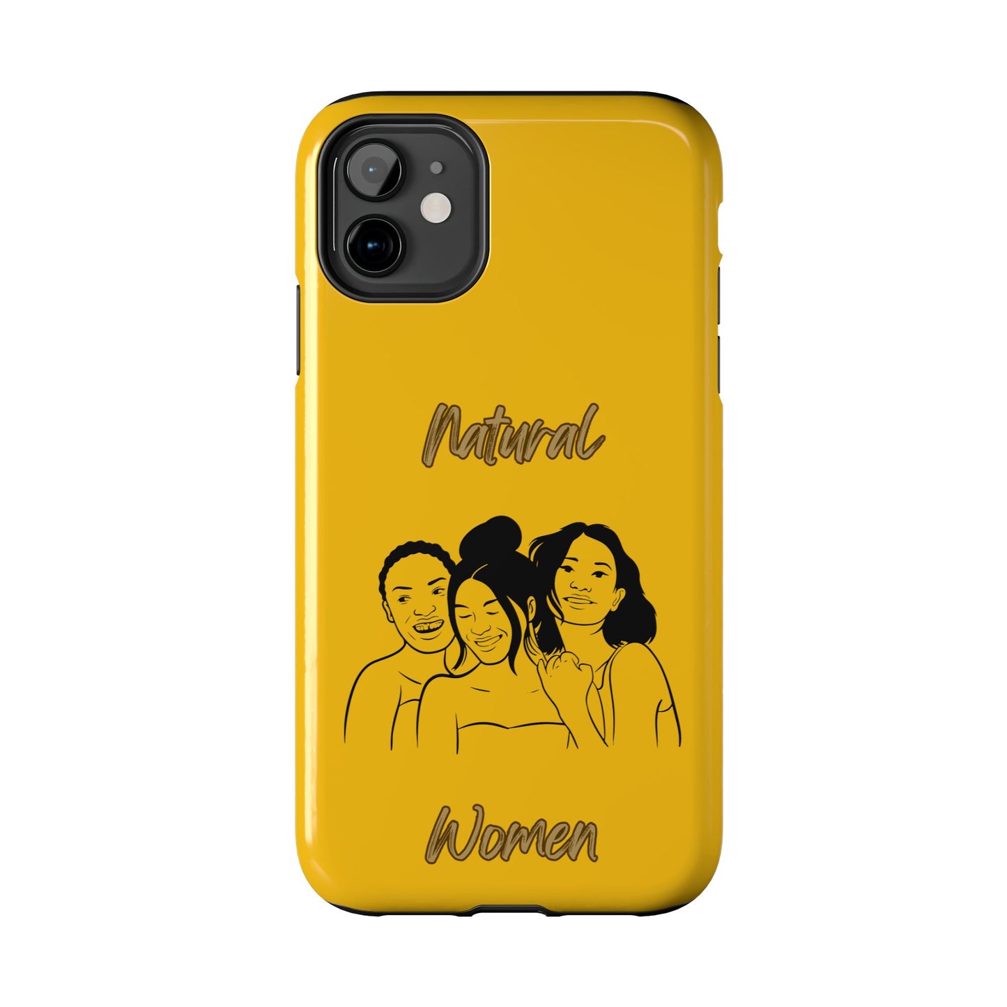 Natural Women Laughing Friends (BL)Tough Phone Cases YELLOW