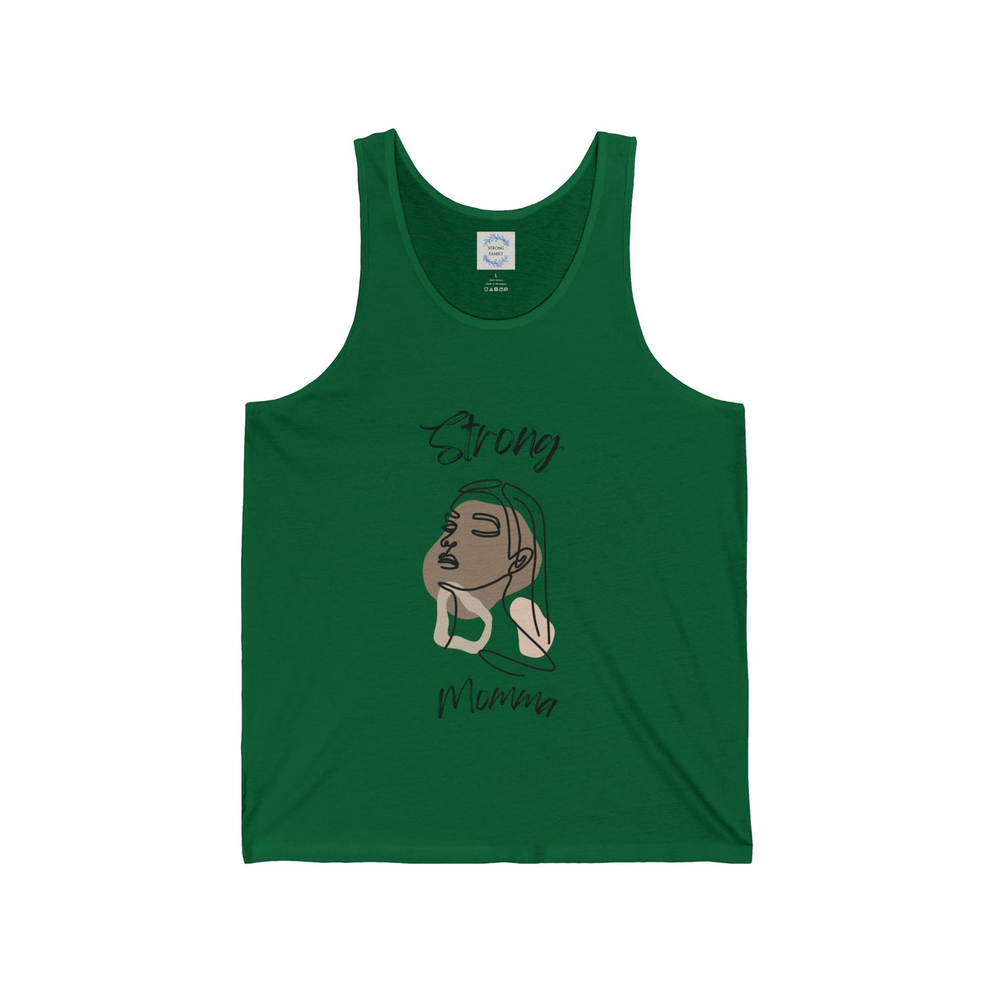 Strong Momma Jersey Tank (BL)