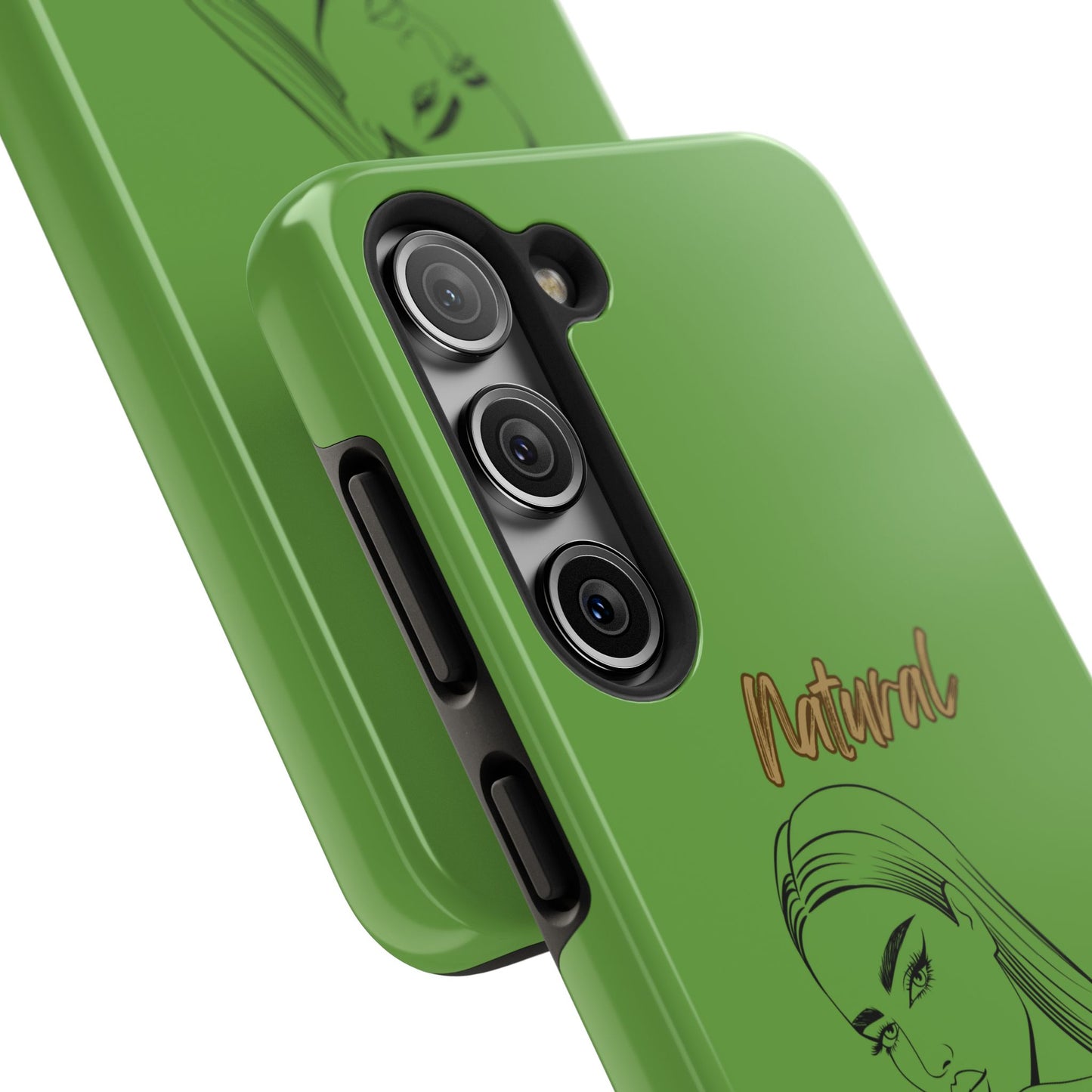 Natural Woman The Stare (BL)Tough Phone Cases GREEN