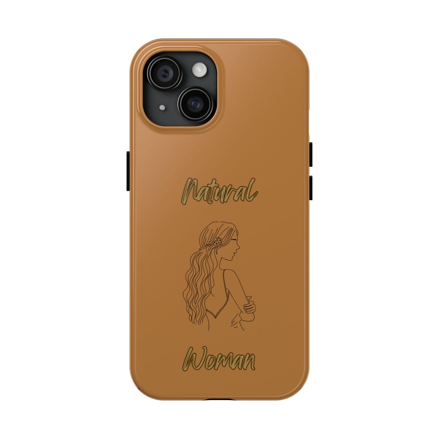 Natural Woman Young Woman (BL)Tough Phone Cases LIGHT BROWN