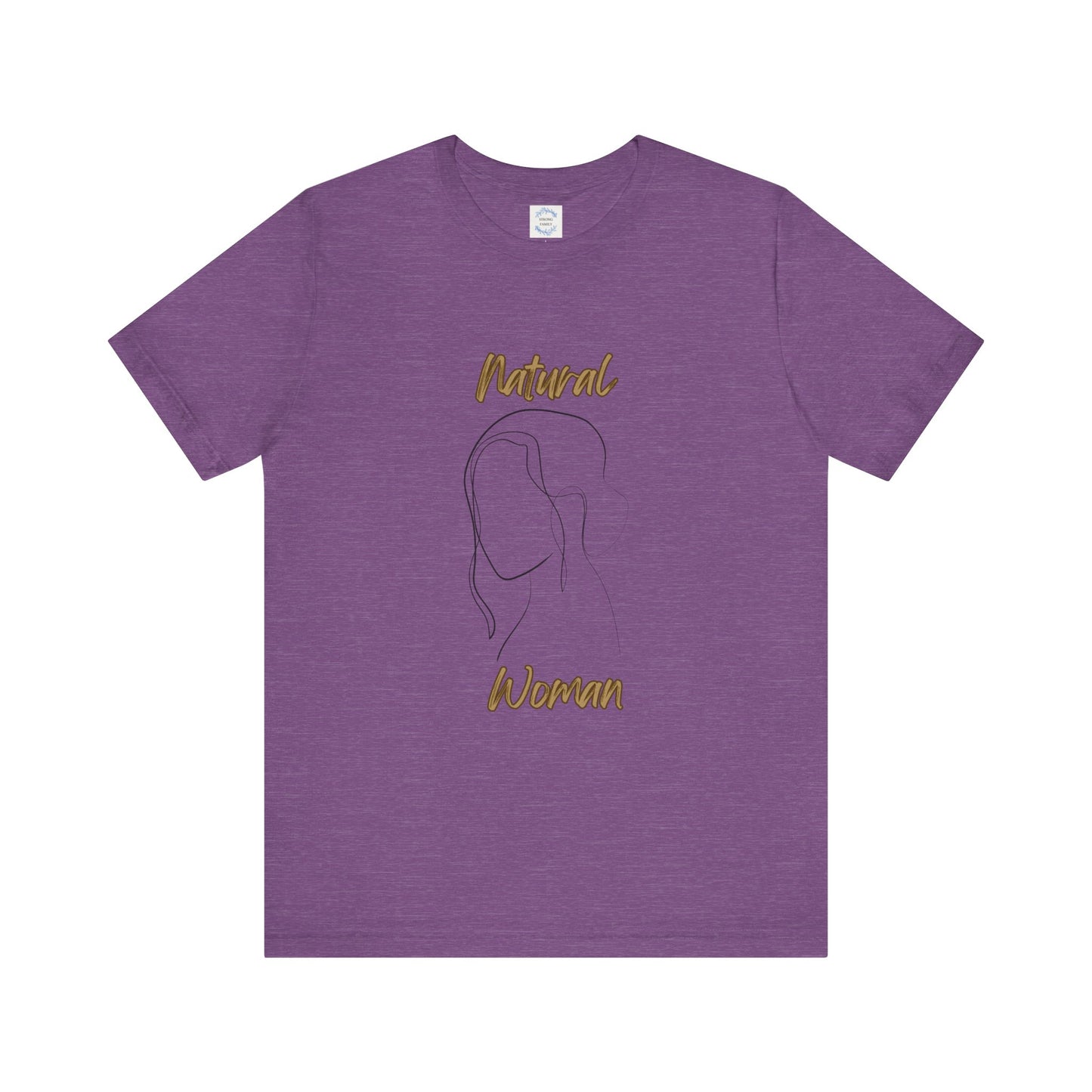 Natural Woman Hanging hair (BL) Short Sleeve T-Shirt