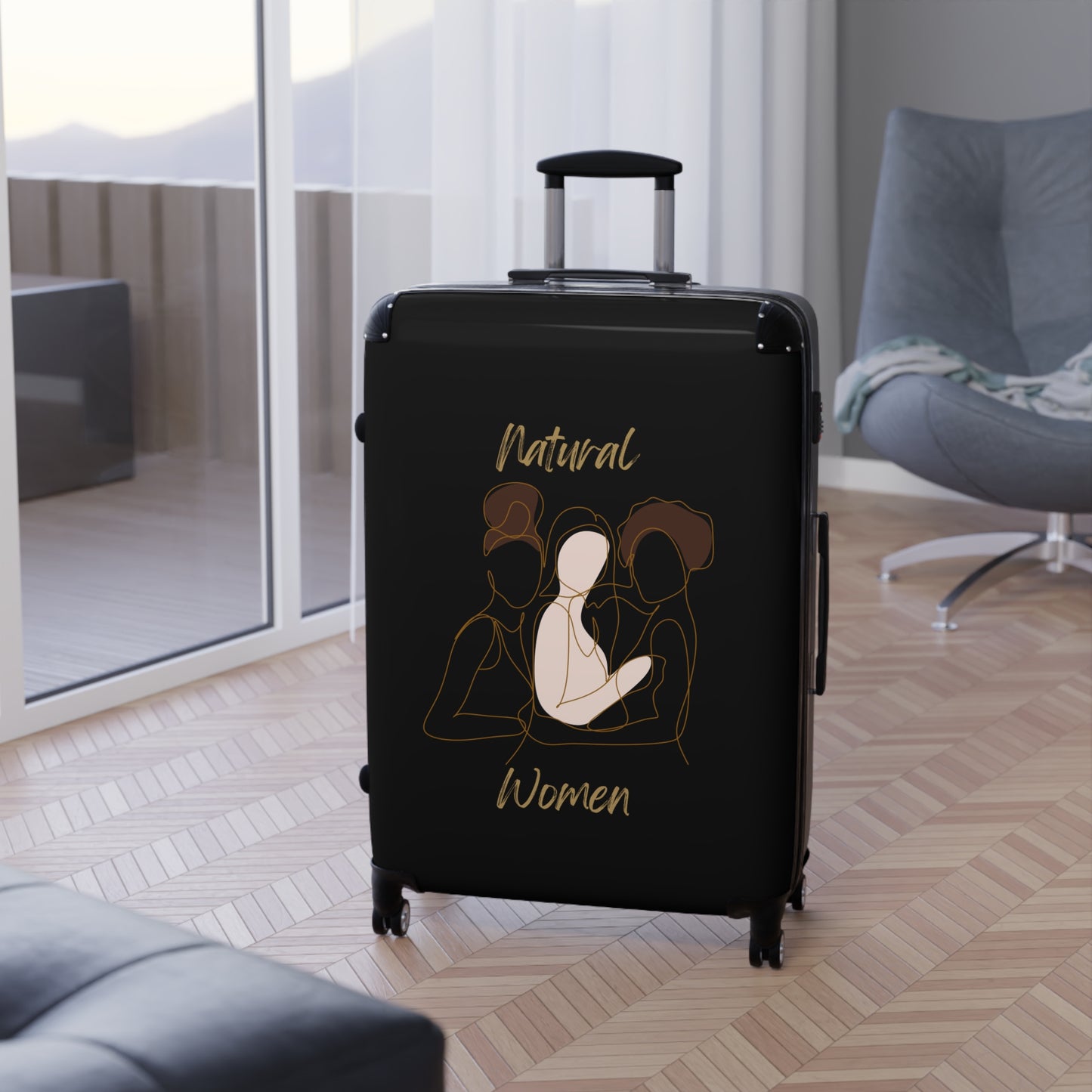 Natural Women Friends (WL) Suitcase BLACK