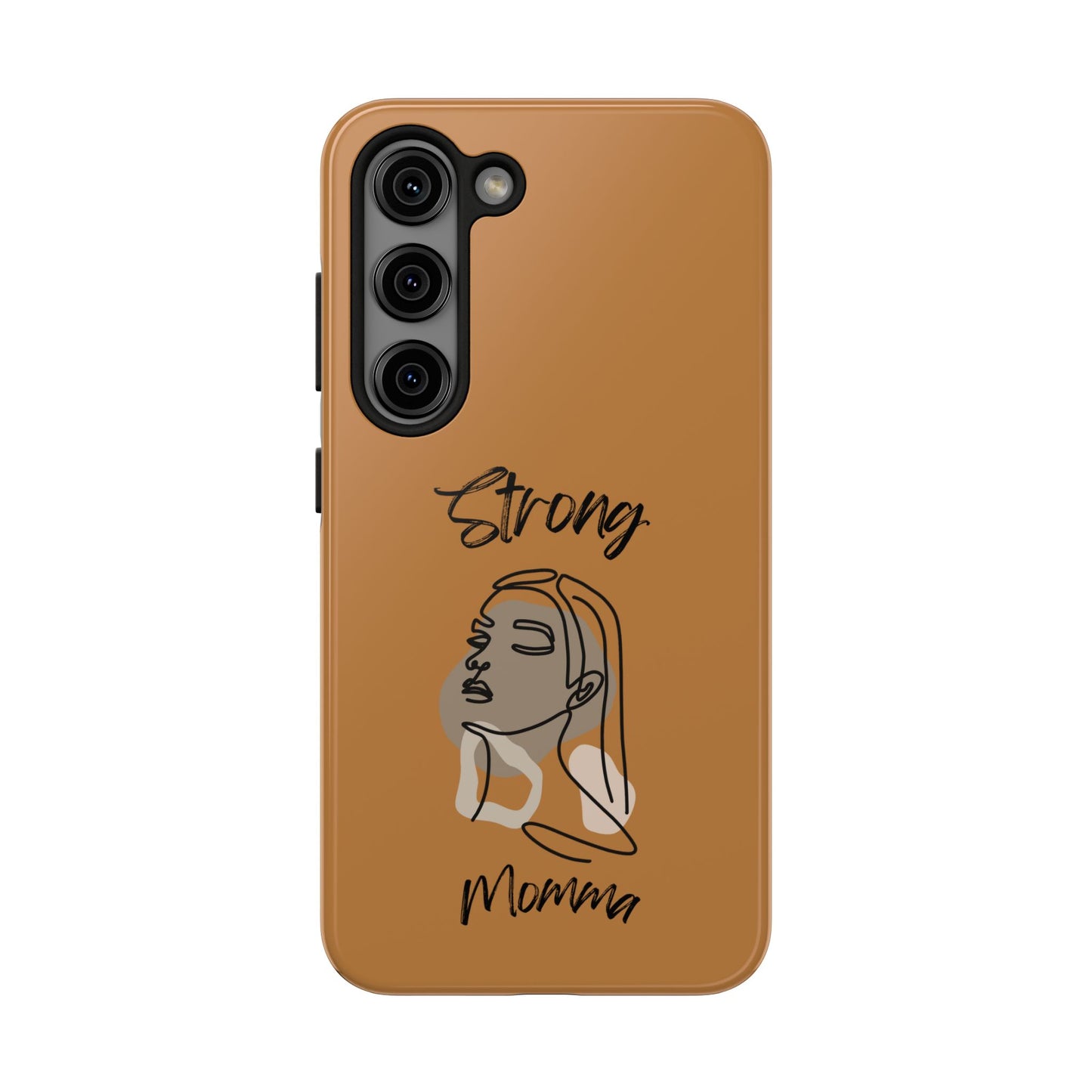STRONG MOMMA Samsung Galaxy Tough Phone Cases (BL) Light Brown