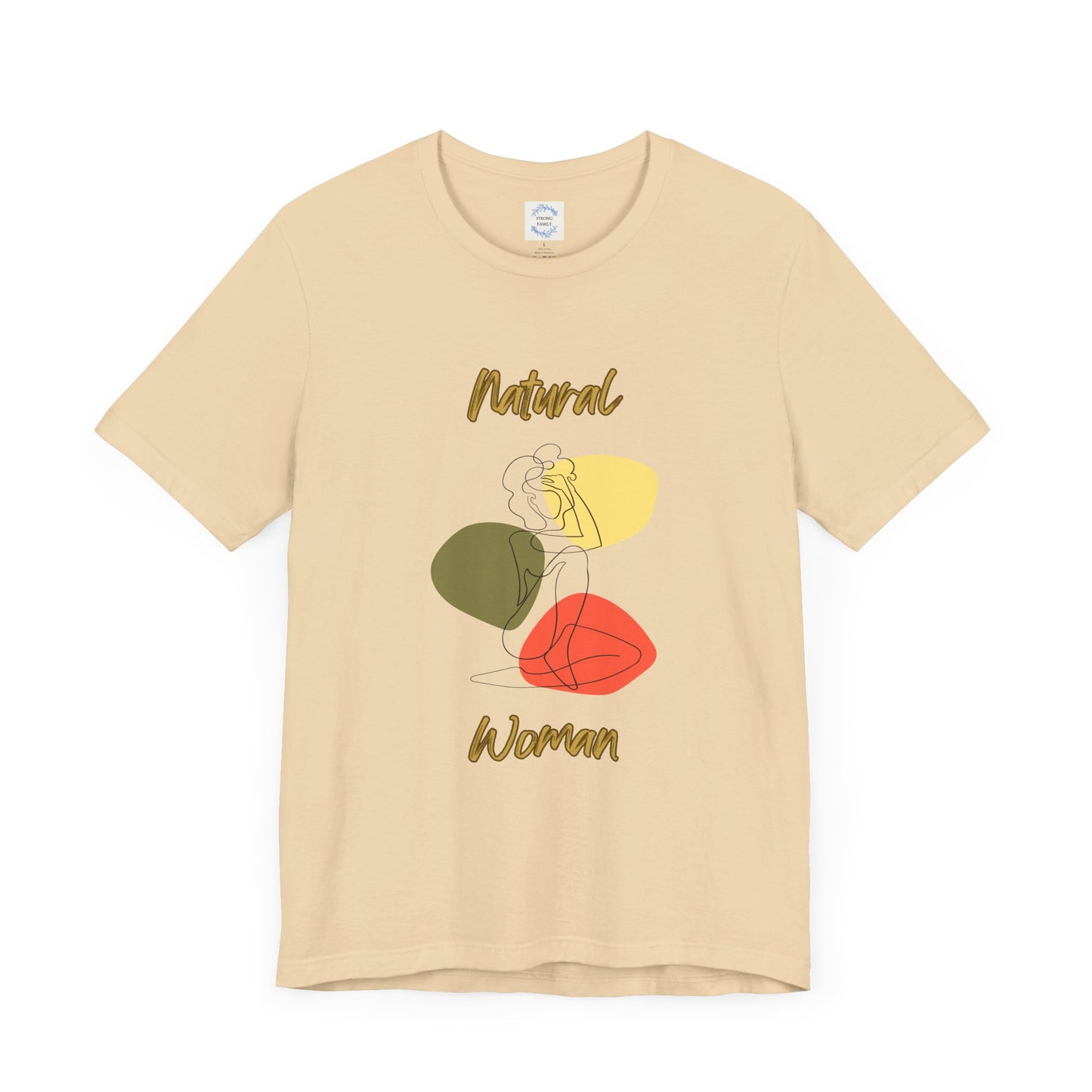 Natural Woman Colorful Pose (BL) Short Sleeve T-Shirt