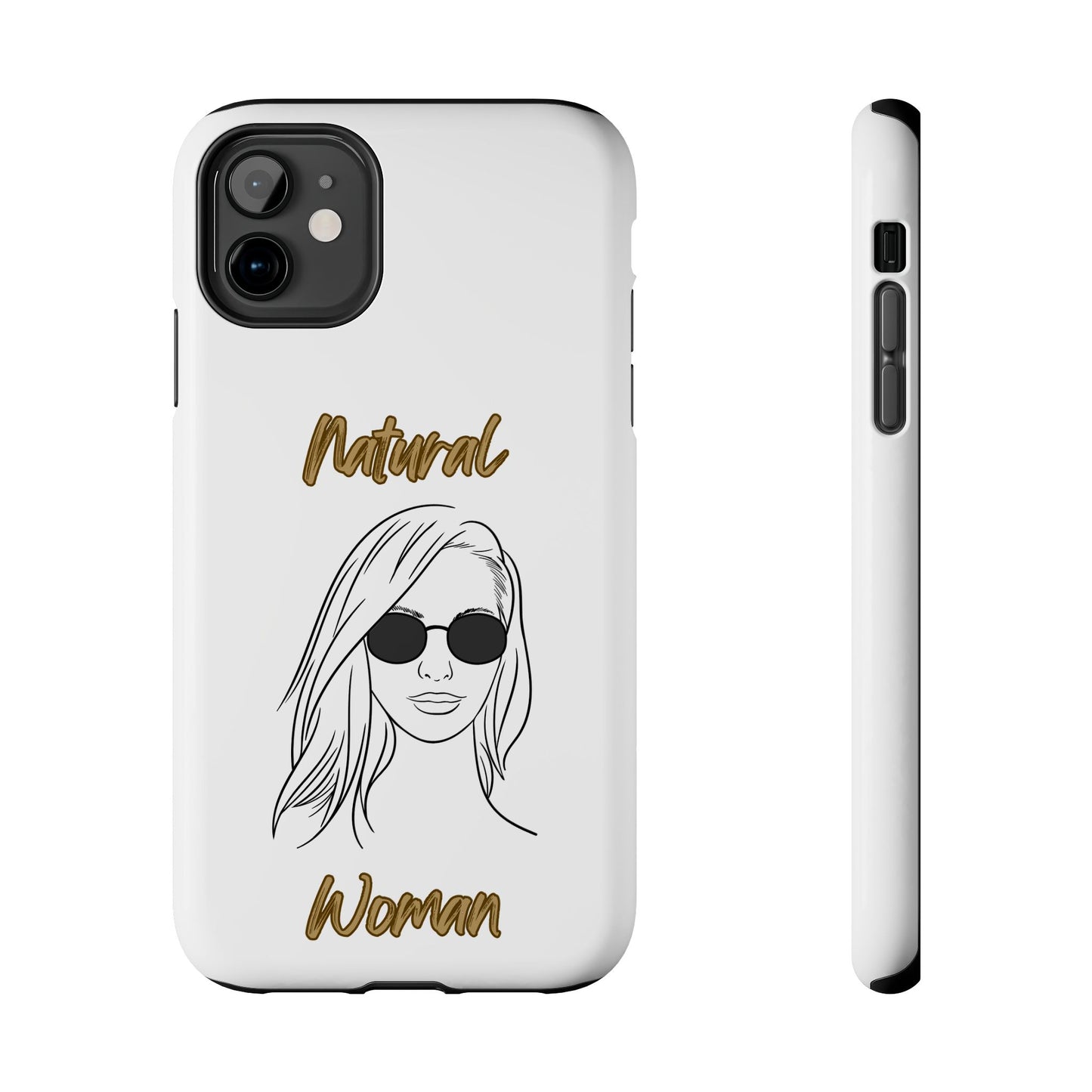 Natural Woman Shades (BL)Tough Phone Cases WHITE