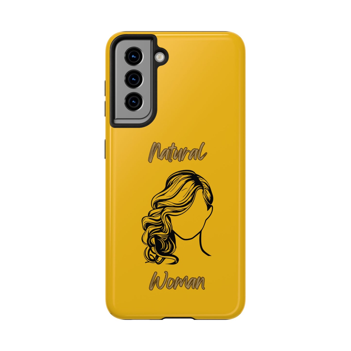 Natural Woman Long Curl (BL)Tough Phone Cases YELLOW