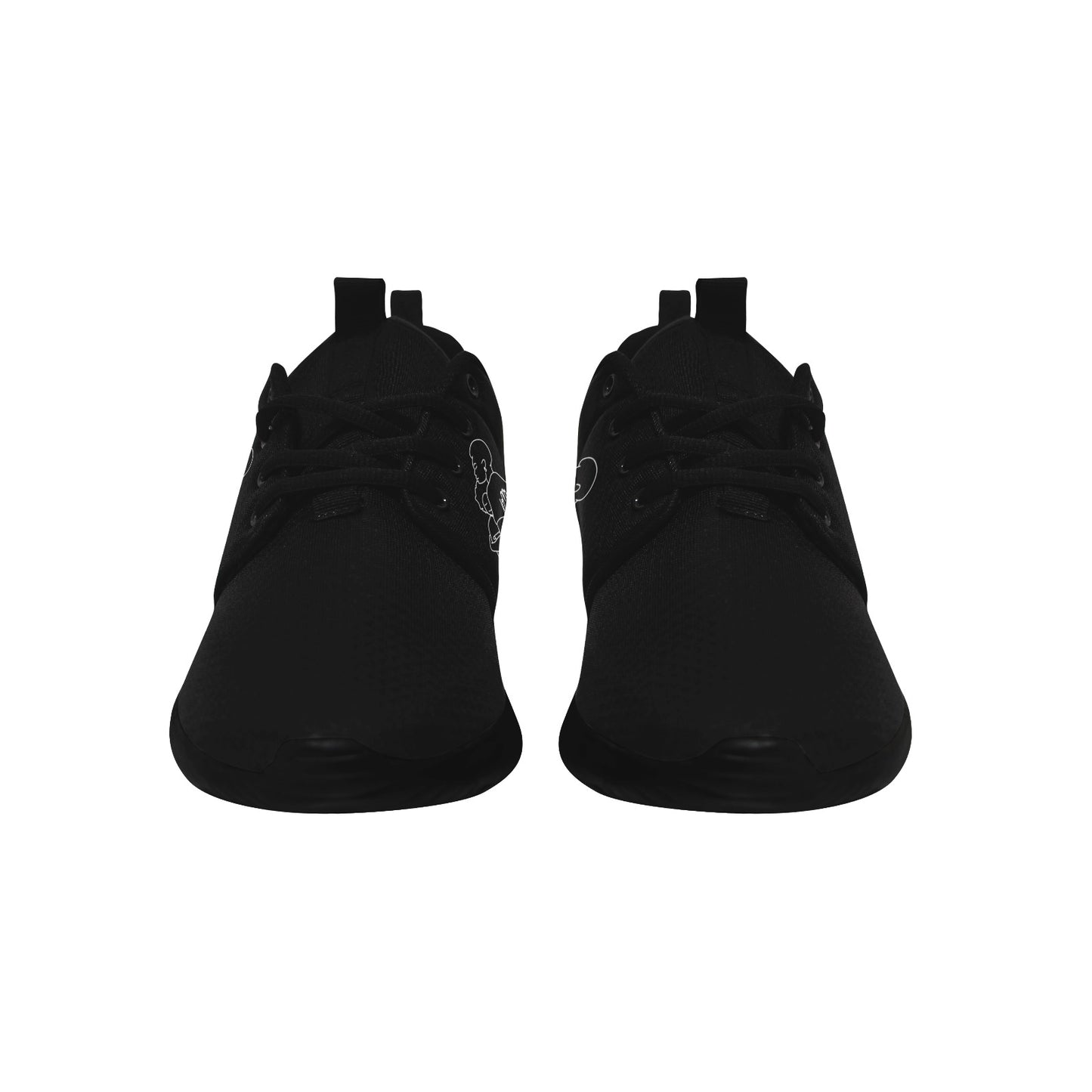 Natural Woman SAFE WITH MOMMA (WL) BLACK w/ Sole Sneakers
