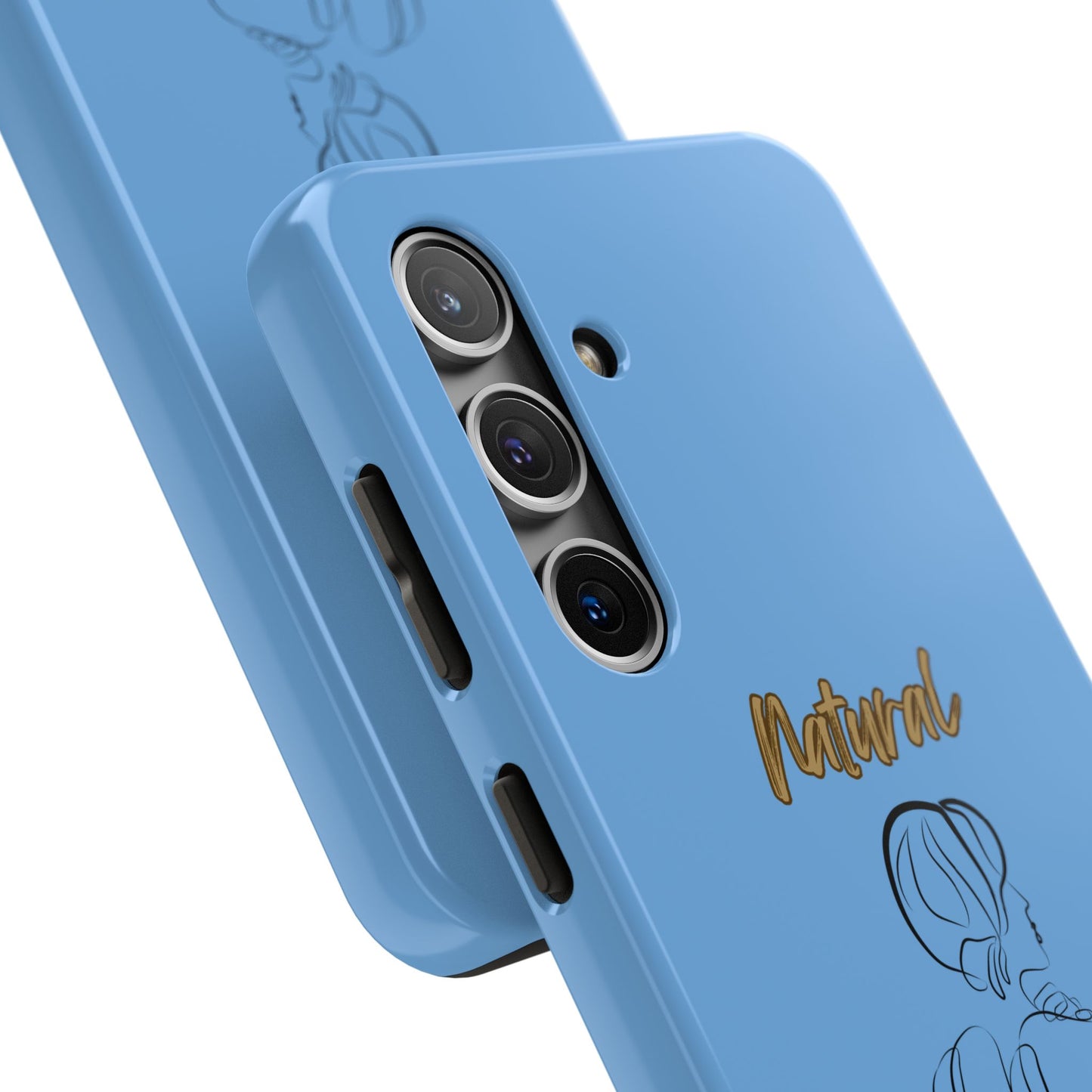 Natural Woman Back (BL)Tough Phone Cases LIGHT BLUE