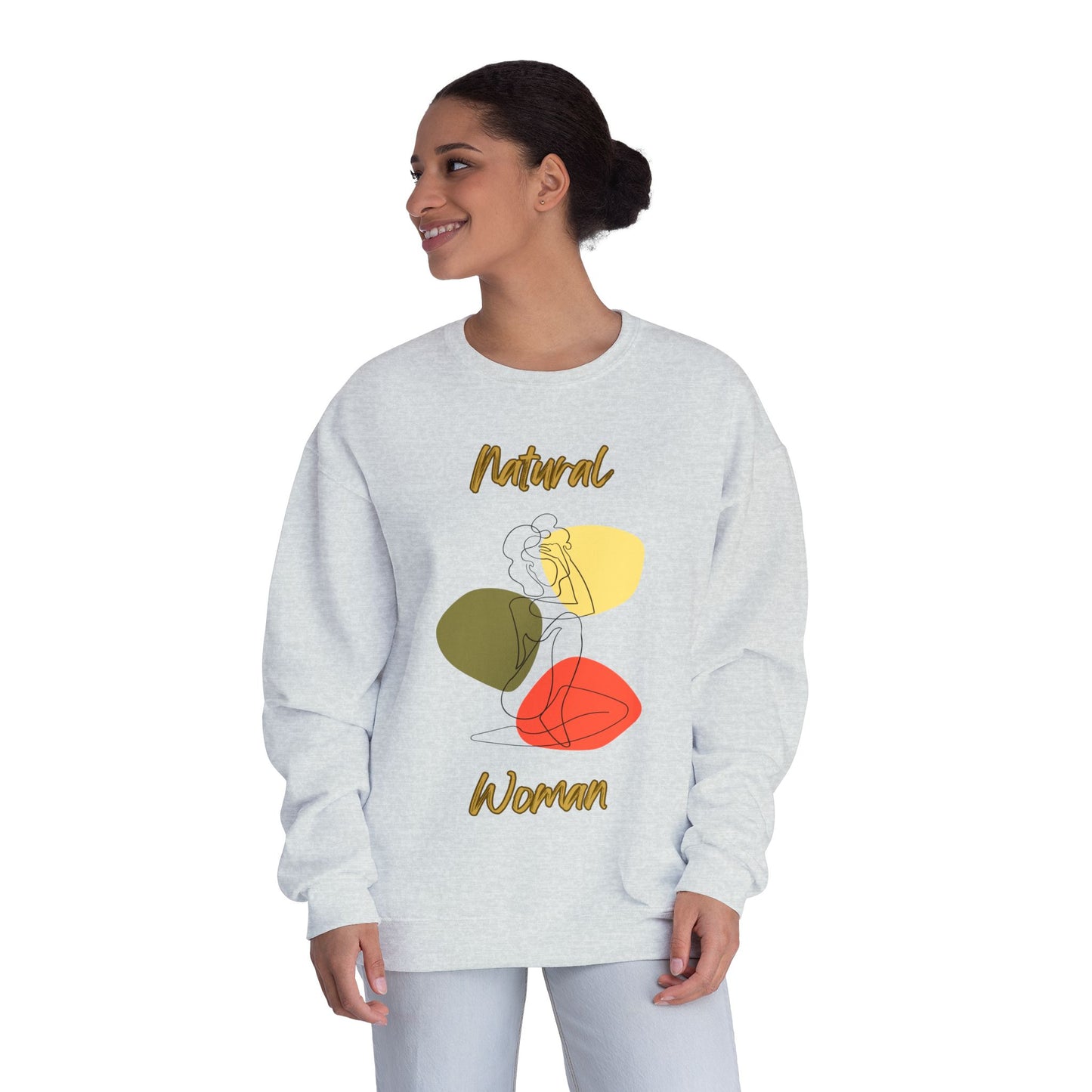 Natural Woman Colorful Pose (BL) Crewneck Sweatshirt